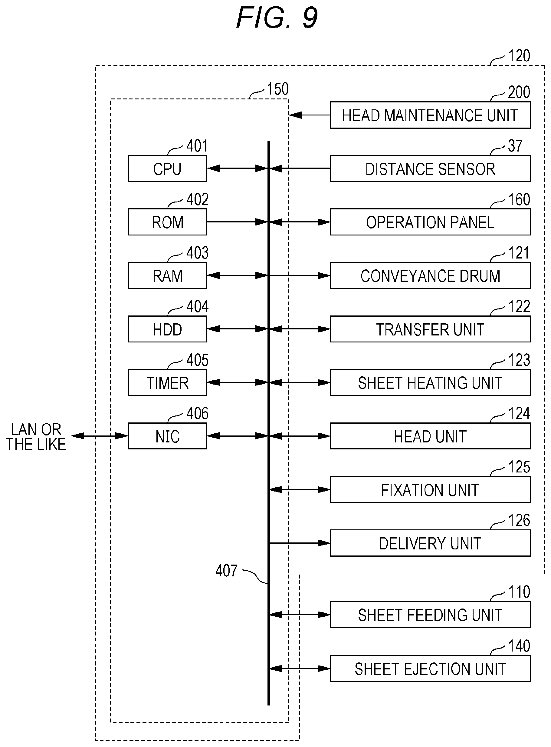 Patent US12103308 Figure 9 – Head cleaning device, head cleaning method, and image forming apparatus