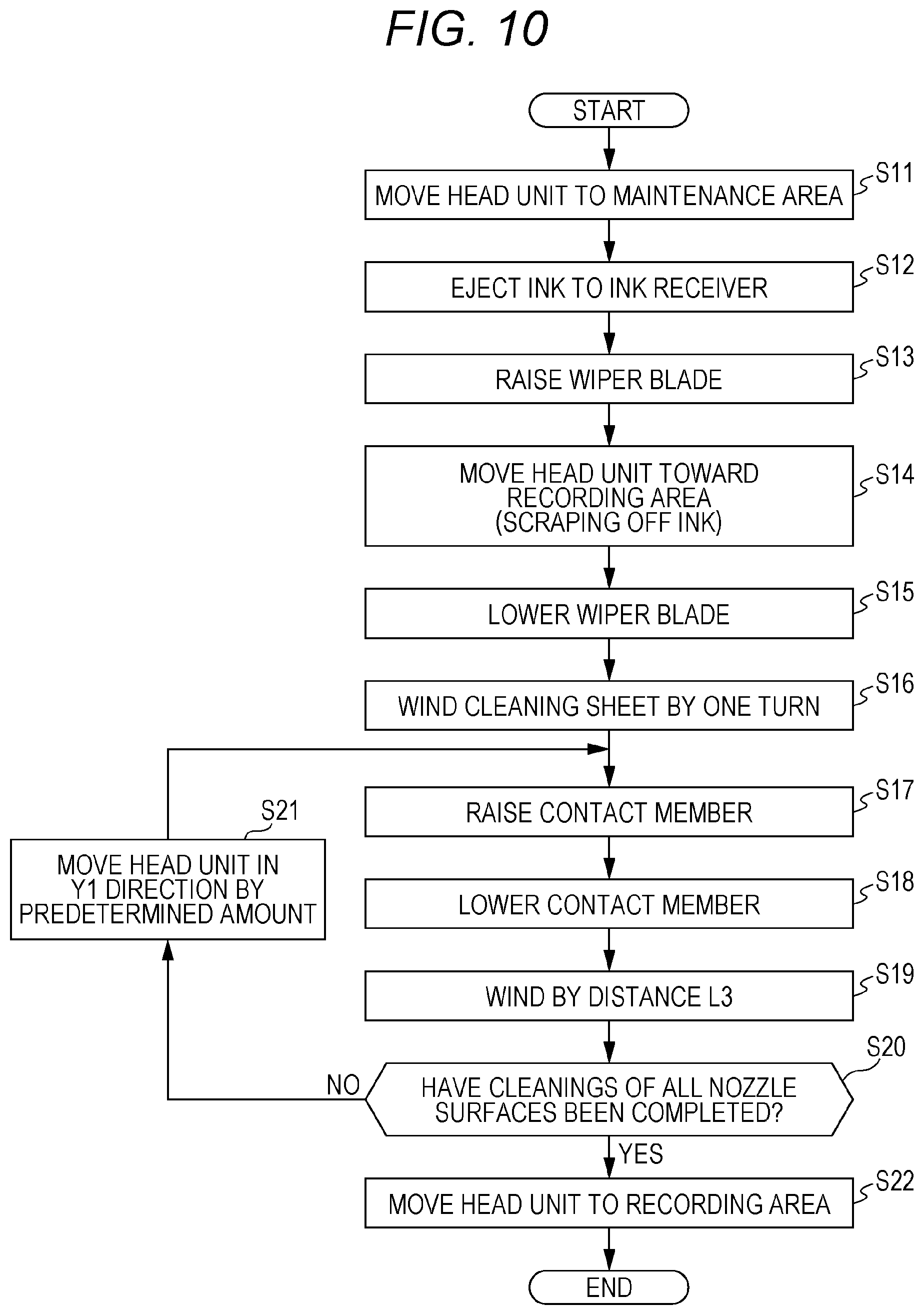 Patent US12103308 Figure 10 – Head cleaning device, head cleaning method, and image forming apparatus