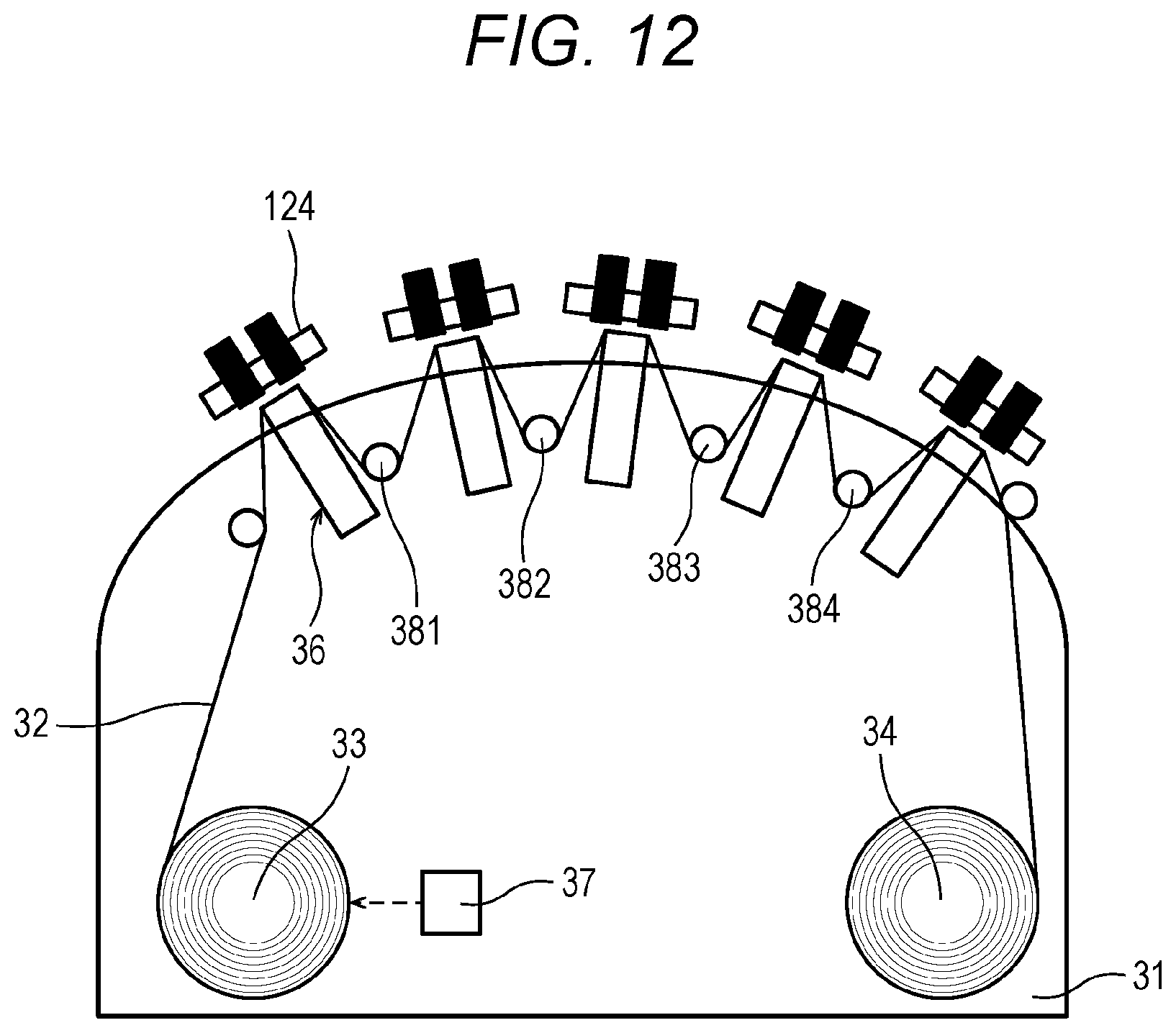 Patent US12103308 Figure 12 – Head cleaning device, head cleaning method, and image forming apparatus