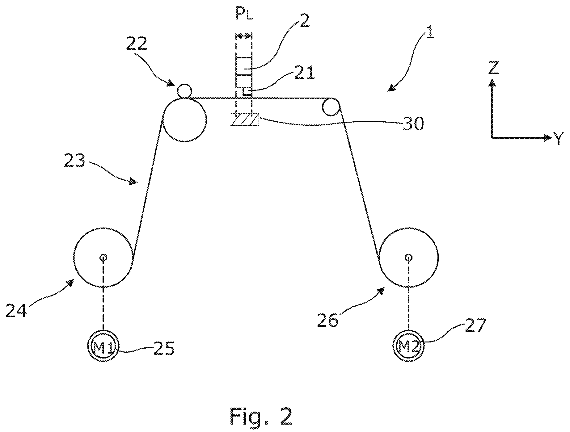 Patent US12103309 Figure 2 – Vacuum-assisted printing for porous substrates