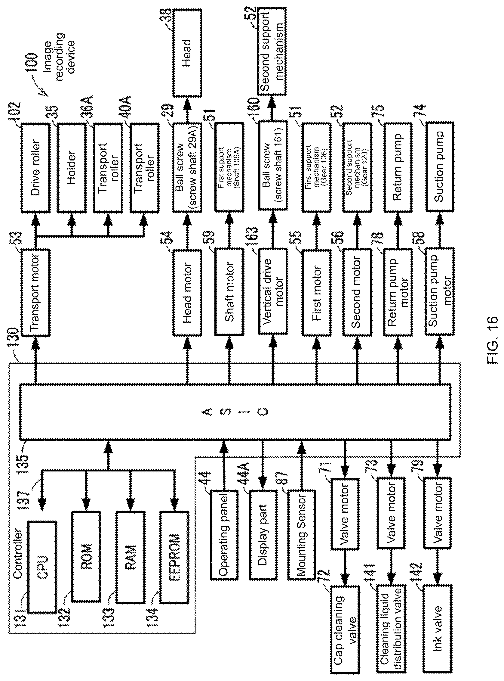 Patent US12103310 Figure 16 – Liquid discharging device and method for performing maintenance of liquid discharging device