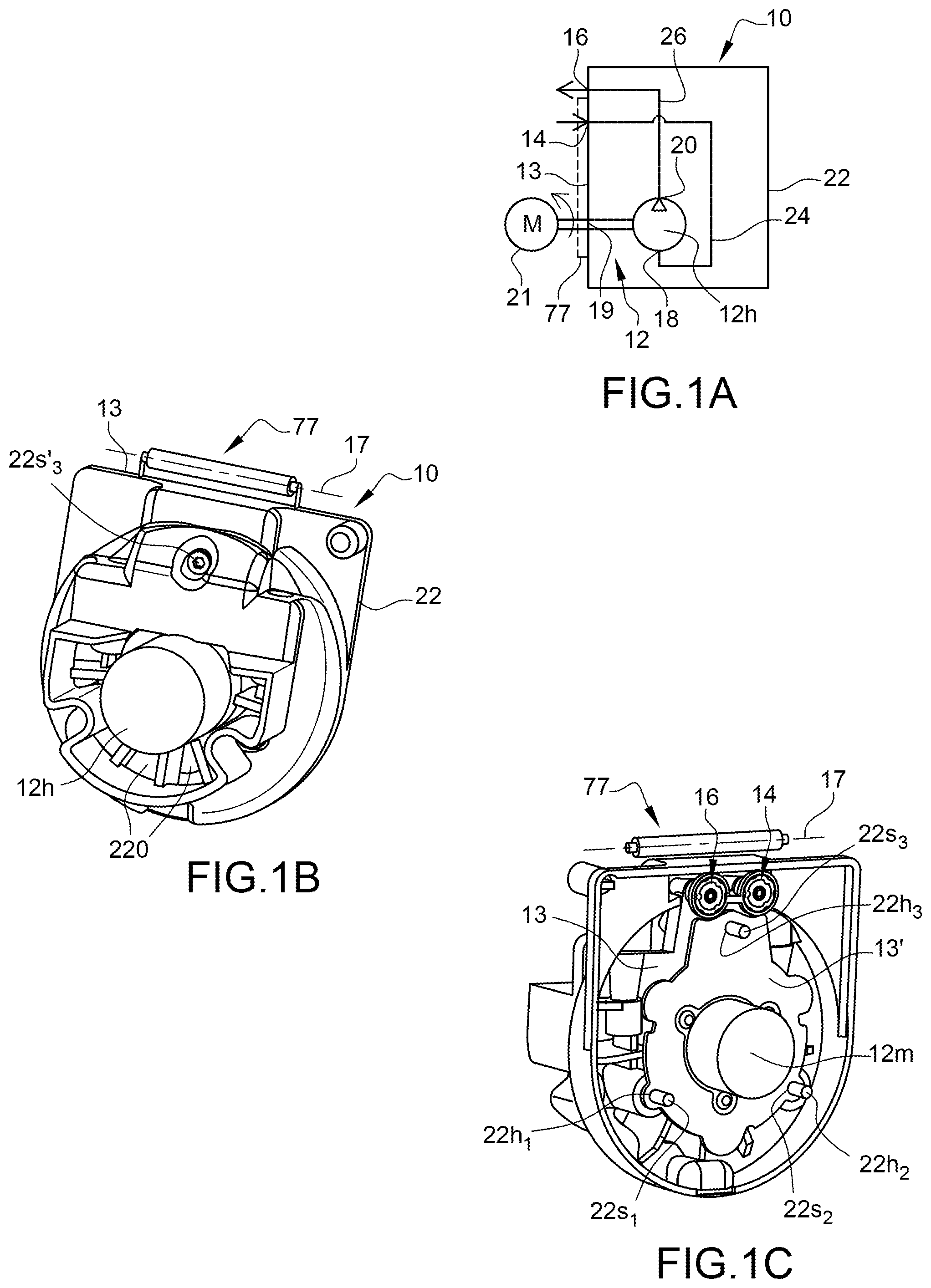 Patent US12103311 Figure 1 – Ink circuit with several modular units