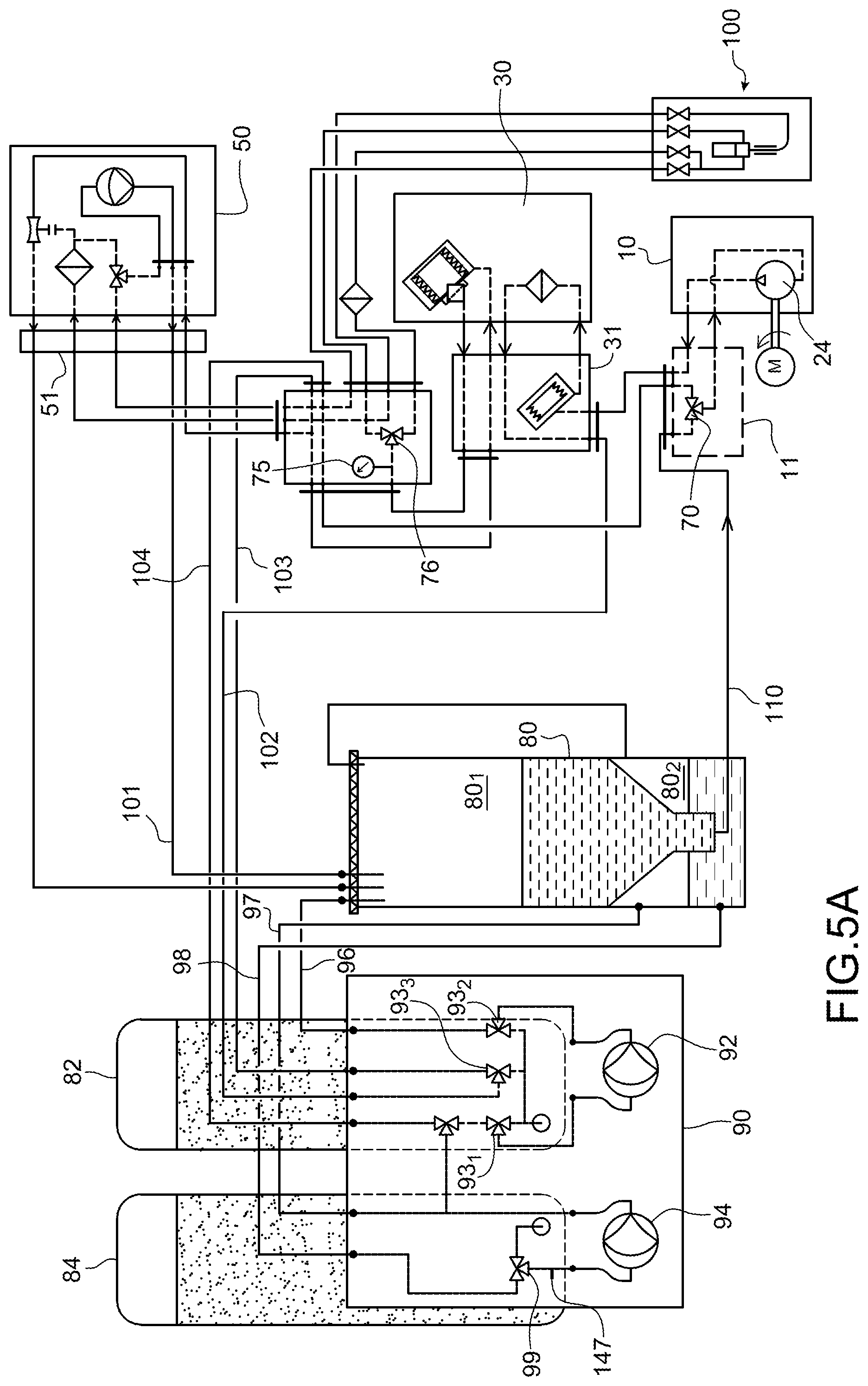 Patent US12103311 Figure 10 – Ink circuit with several modular units