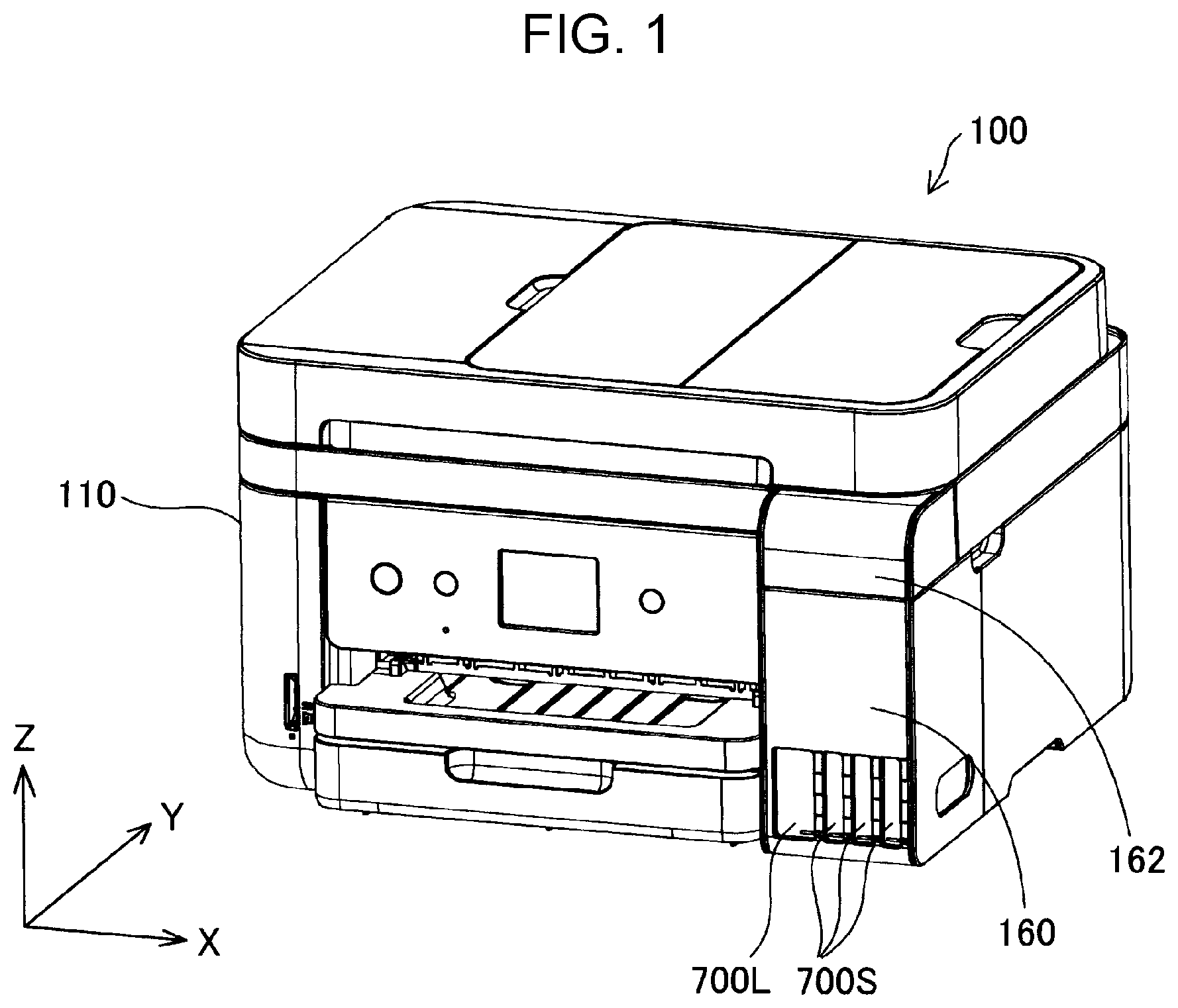 Patent US12103312 Figure 1 – Ink replenishment container