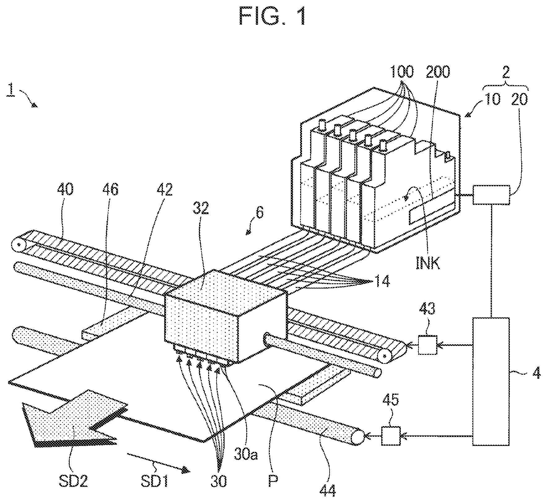Patent US12103315 Figure 1 – Storage device and liquid ejection apparatus