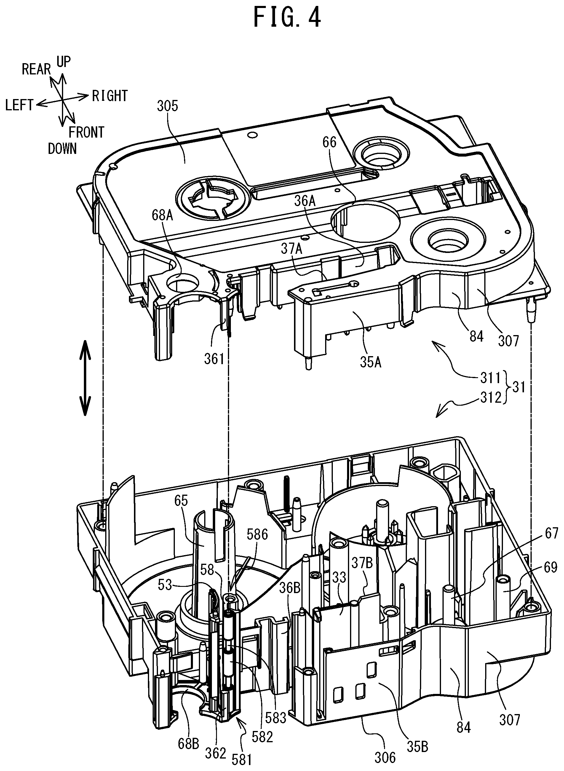 Patent US12103323 Figure 4 – Tape cassette