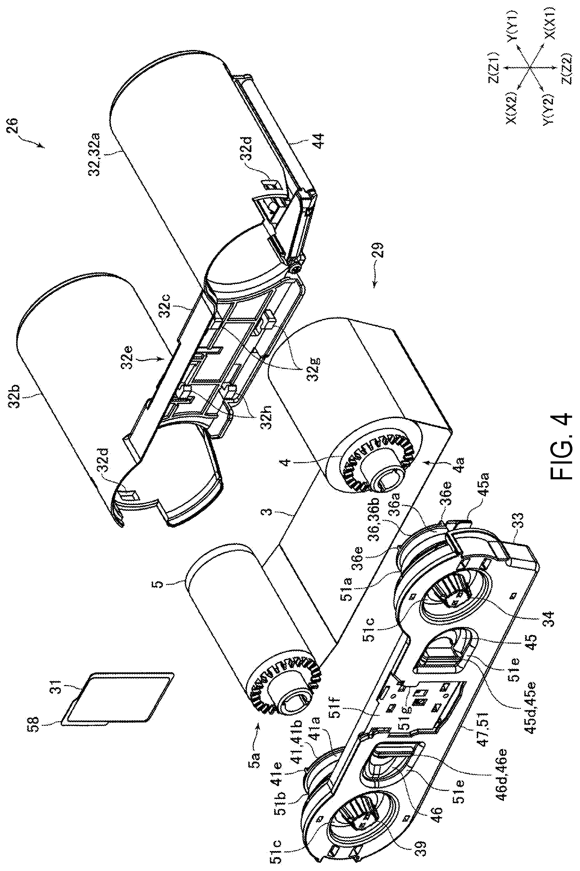 Patent US12103324 Figure 4 – Ink ribbon cassette and printing apparatus