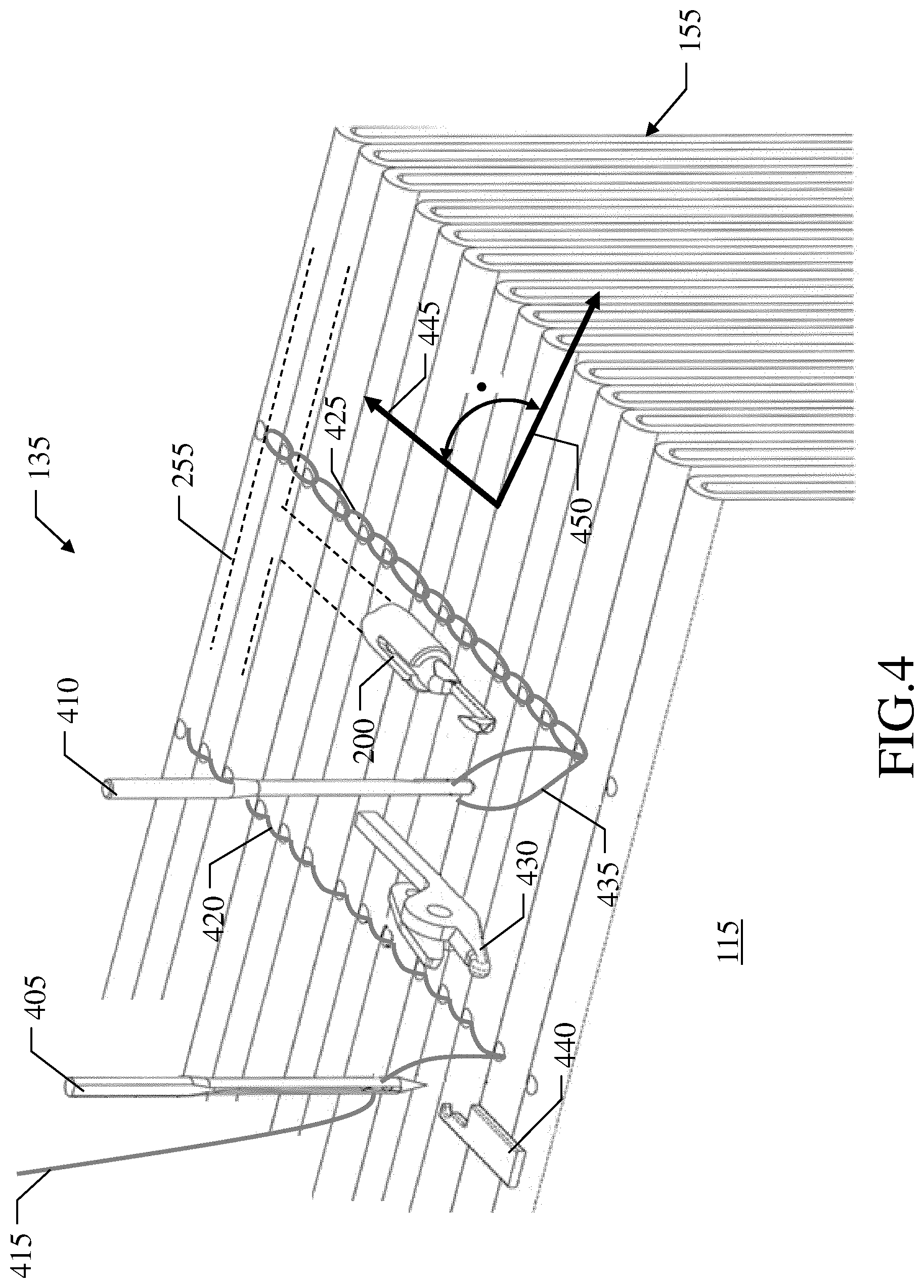 Patent US12103326 Figure 8 – Gripping device of sewing thread for bookbinding sewing machine with gas jet