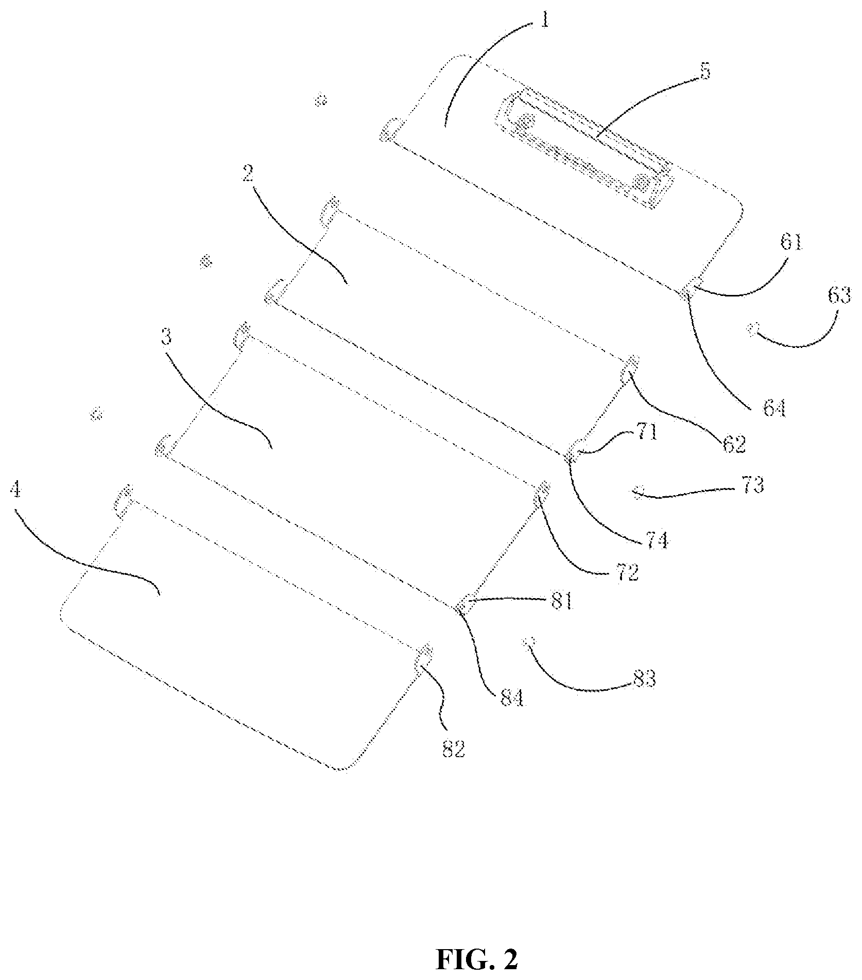 Patent US12103328 Figure 2 – Foldable clipboard