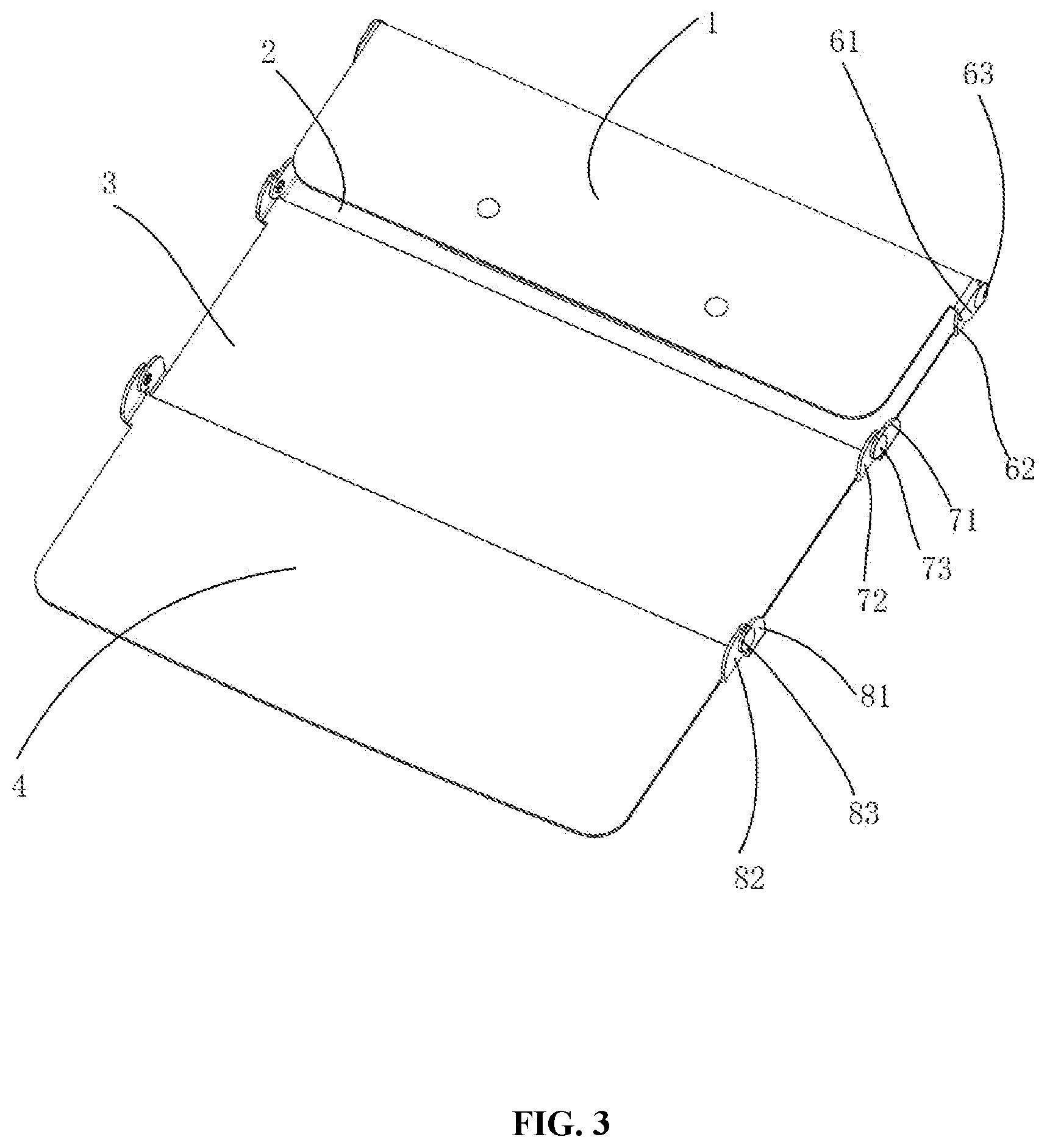 Patent US12103328 Figure 3 – Foldable clipboard