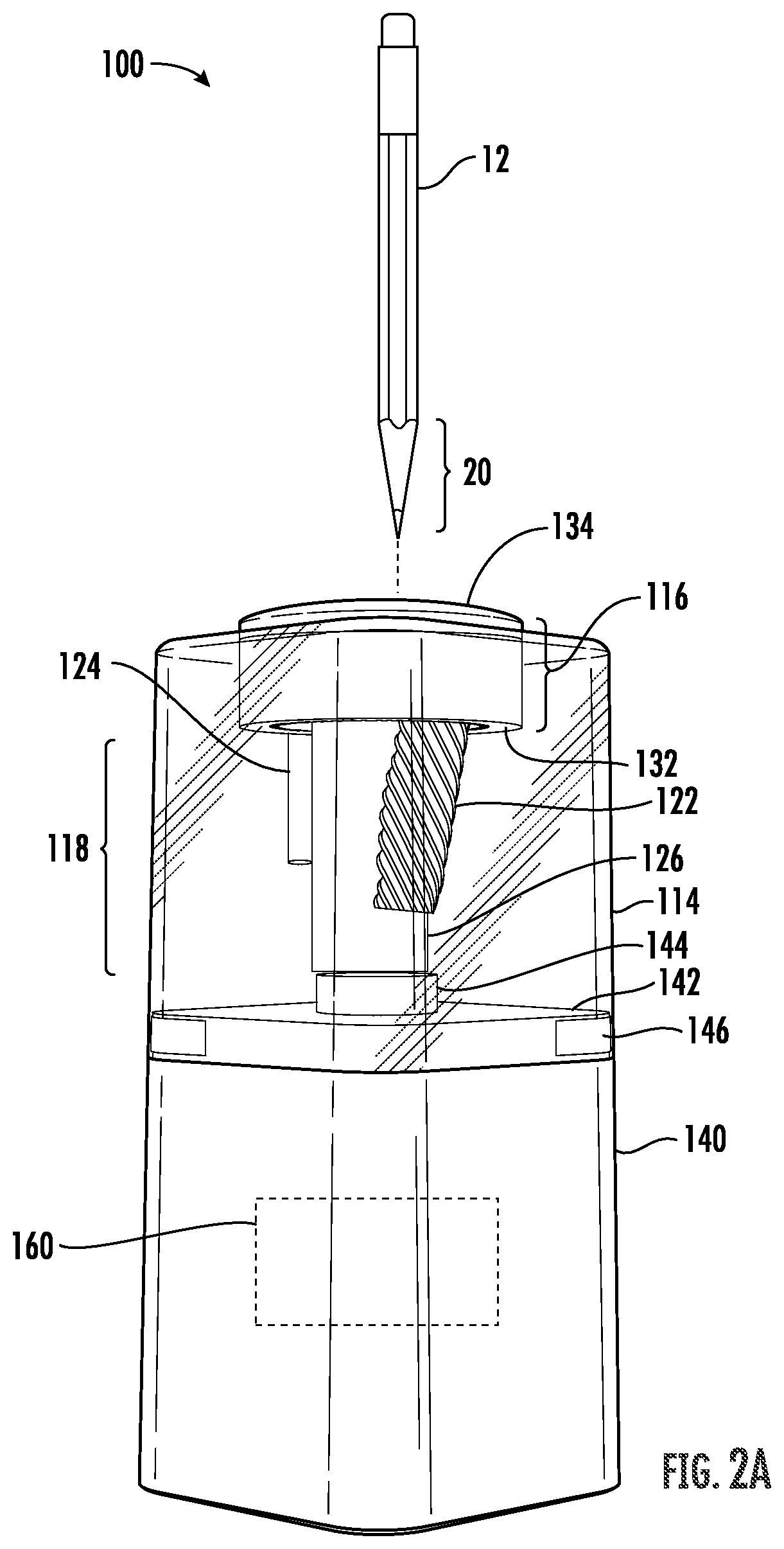 Patent US12103330 Figure 5 – Sharpeners for writing instruments