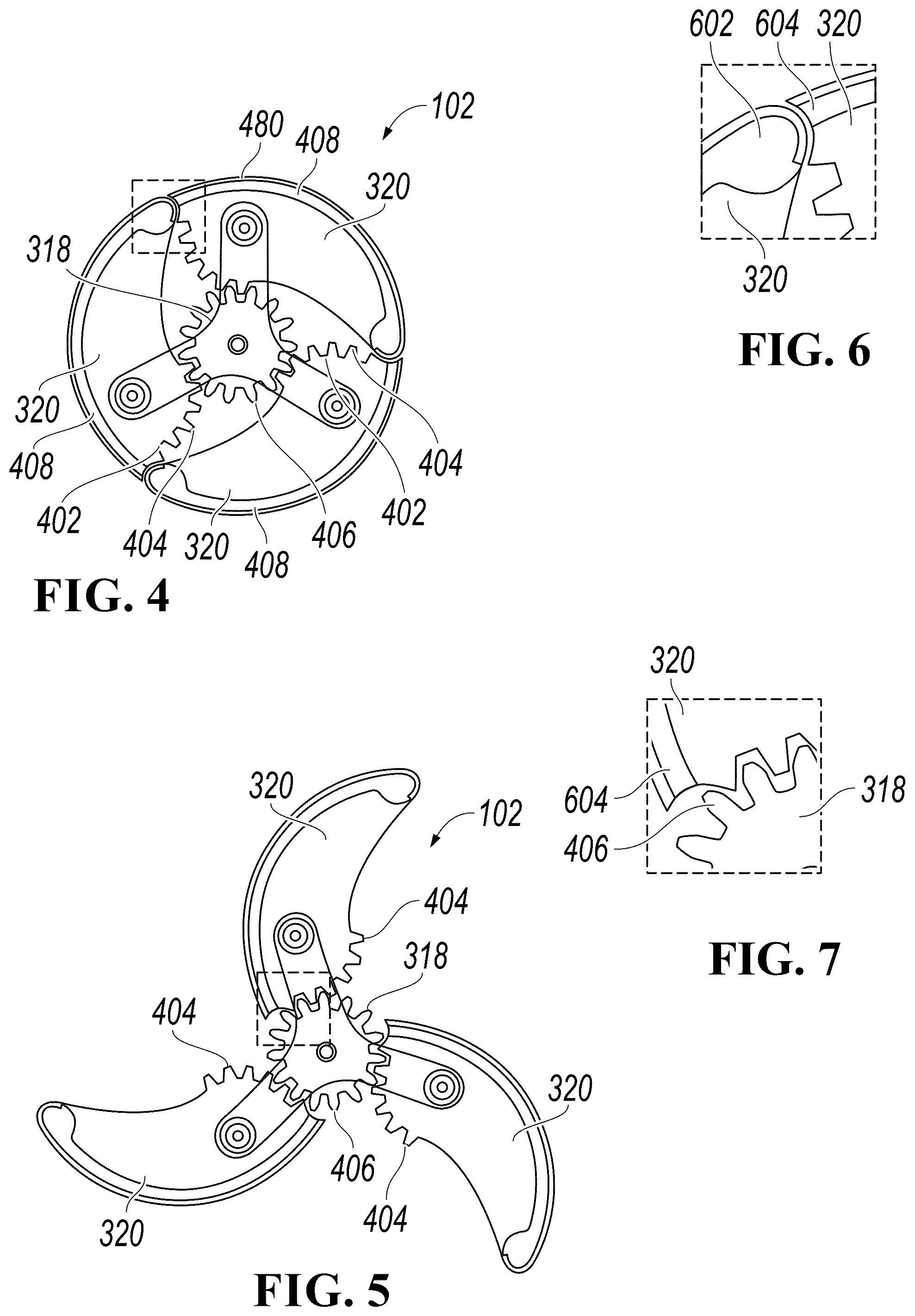 Patent US12103331 Figure 4 – Transformable wheel and leg assembly