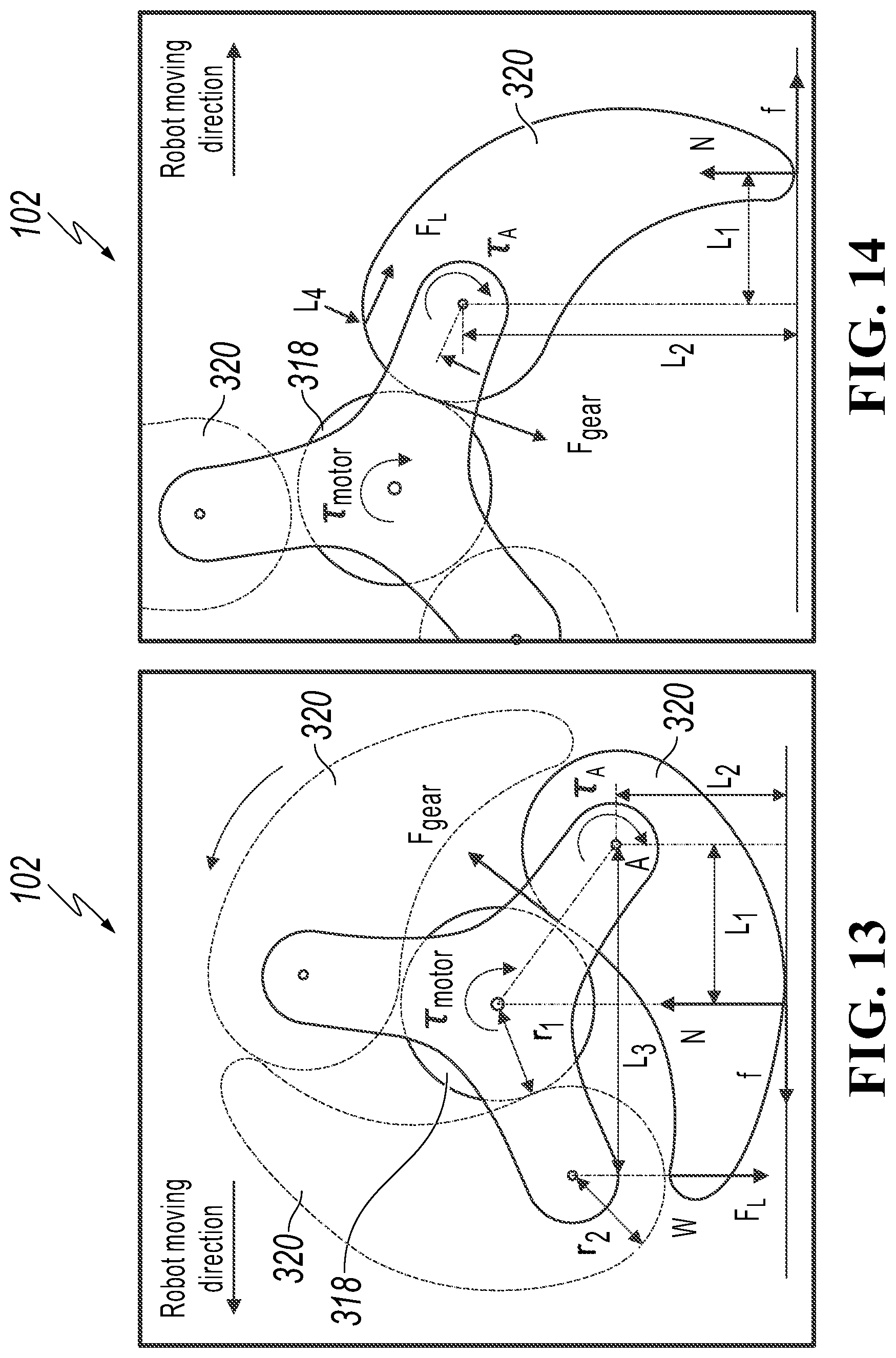 Patent US12103331 Figure 8 – Transformable wheel and leg assembly