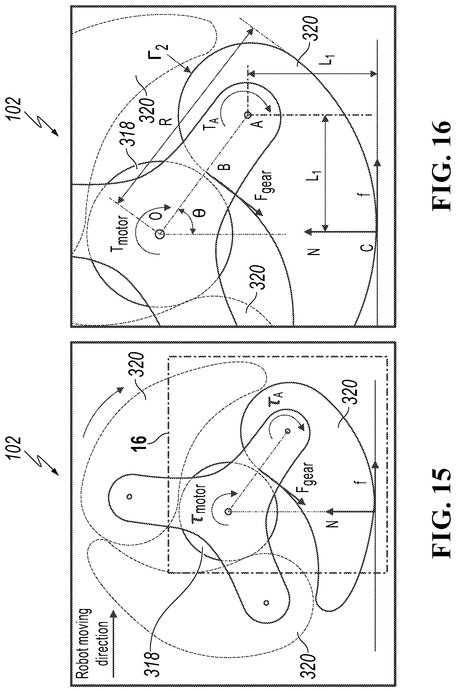 Patent US12103331 Figure 9 – Transformable wheel and leg assembly