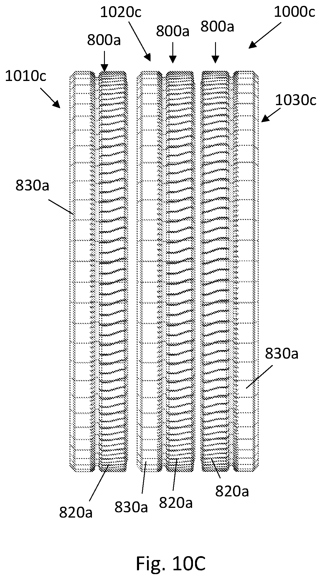 Patent US12103335 Figure 11 – Tire having a modular tread