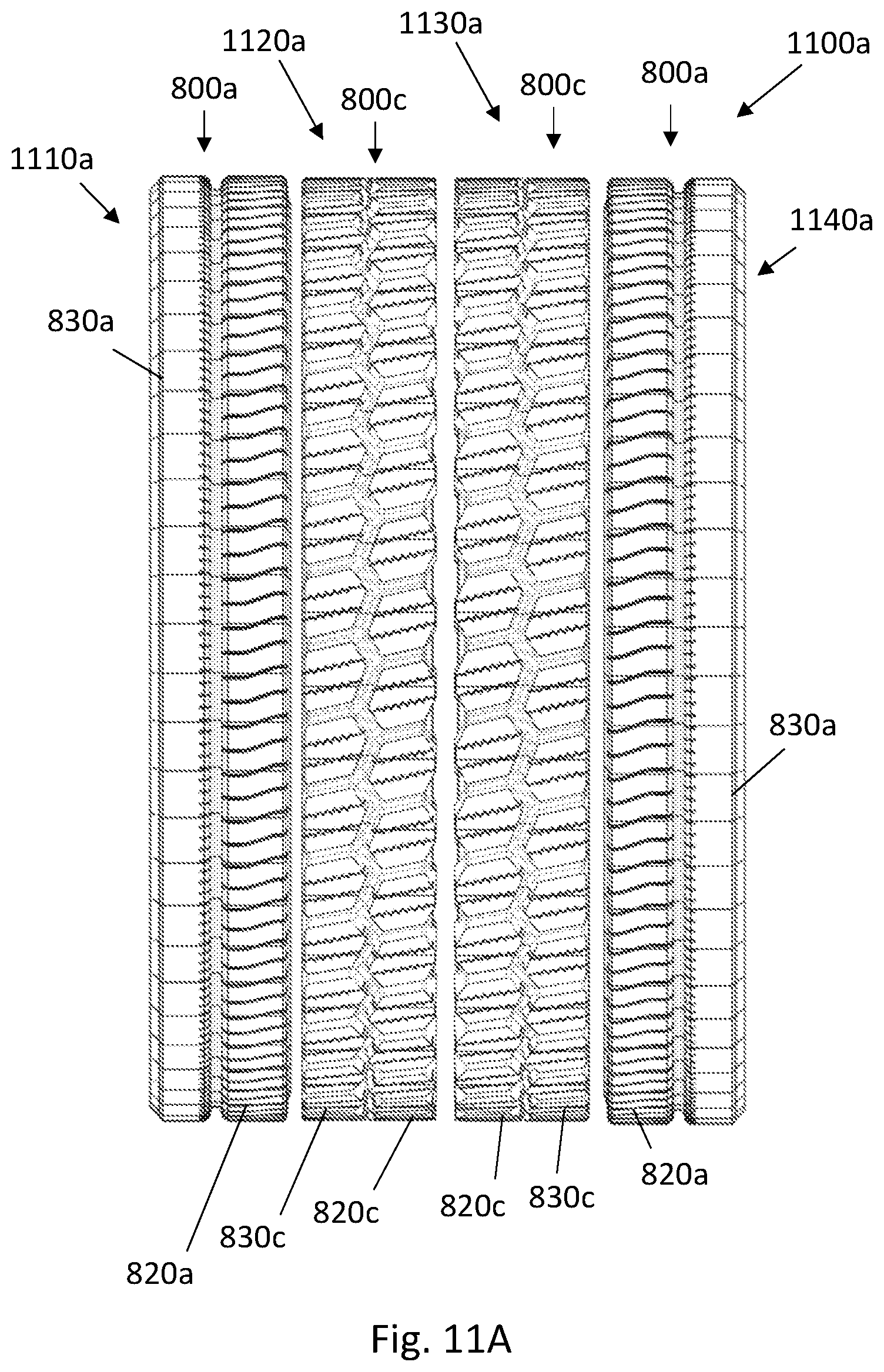 Patent US12103335 Figure 12 – Tire having a modular tread