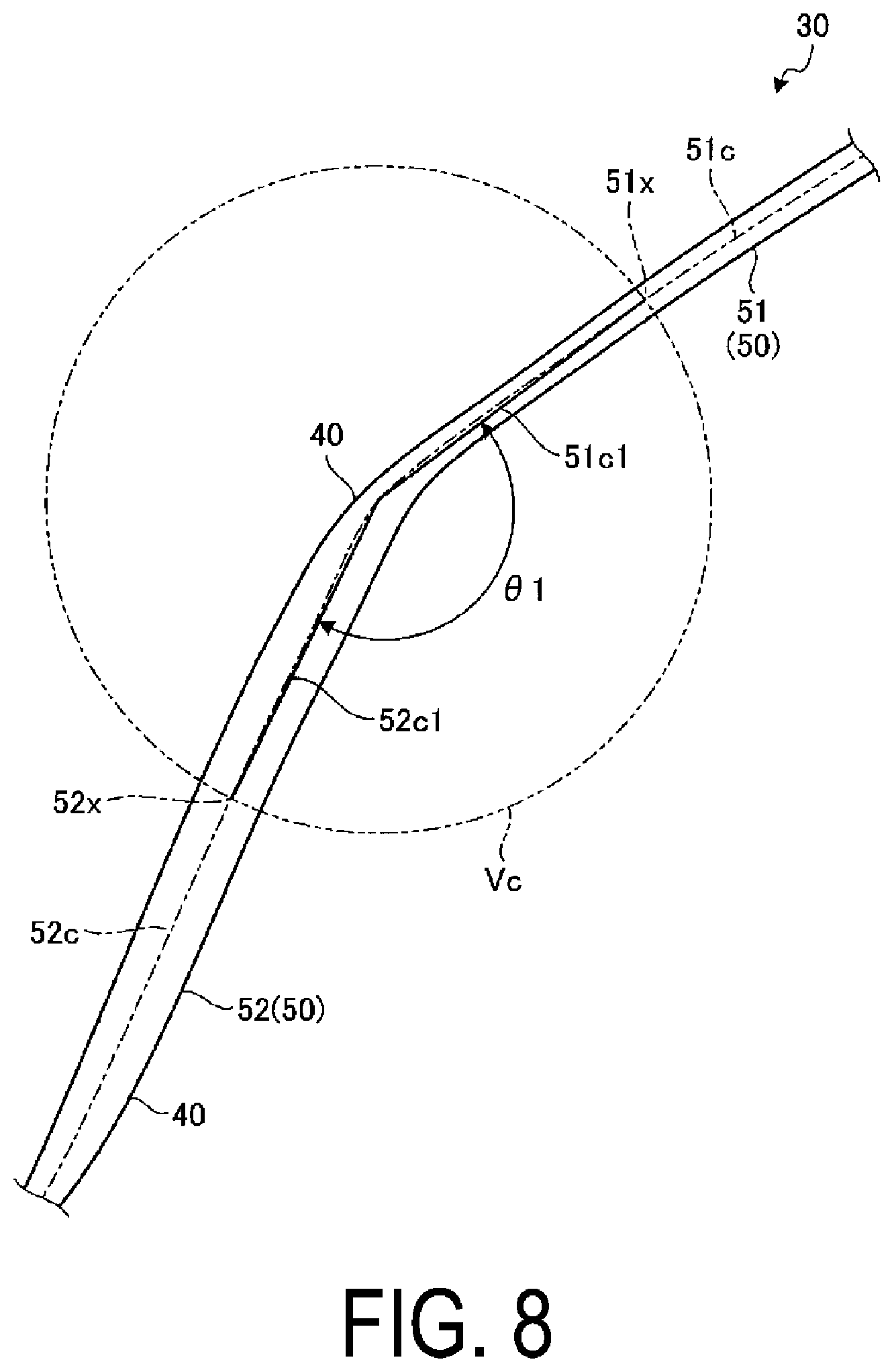 Patent US12103336 Figure 8 – Pneumatic tire