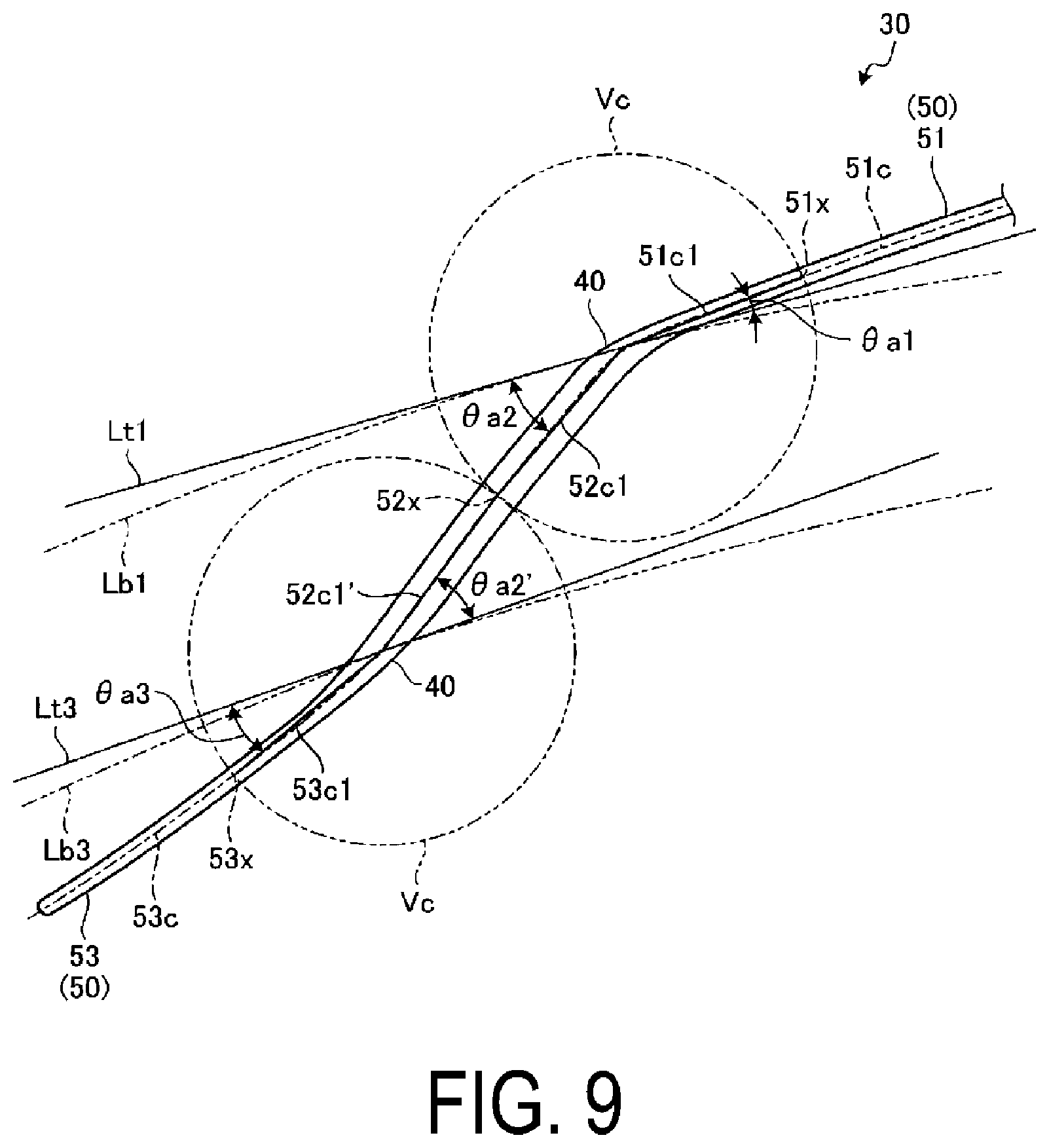 Patent US12103336 Figure 9 – Pneumatic tire