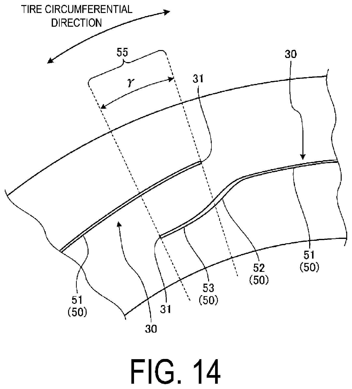 Patent US12103336 Figure 16 – Pneumatic tire