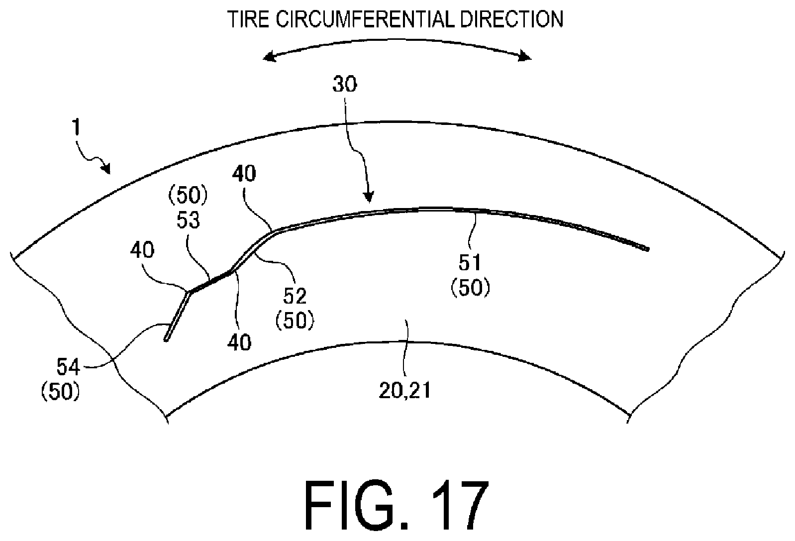 Patent US12103336 Figure 19 – Pneumatic tire