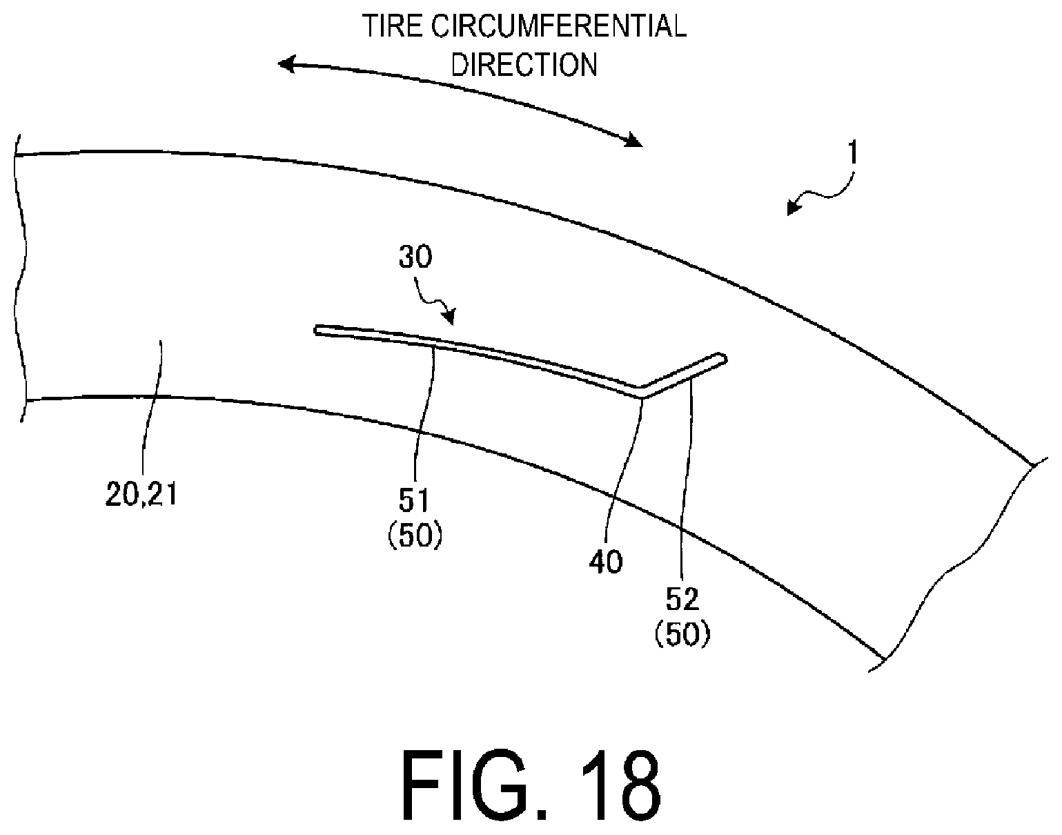 Patent US12103336 Figure 20 – Pneumatic tire