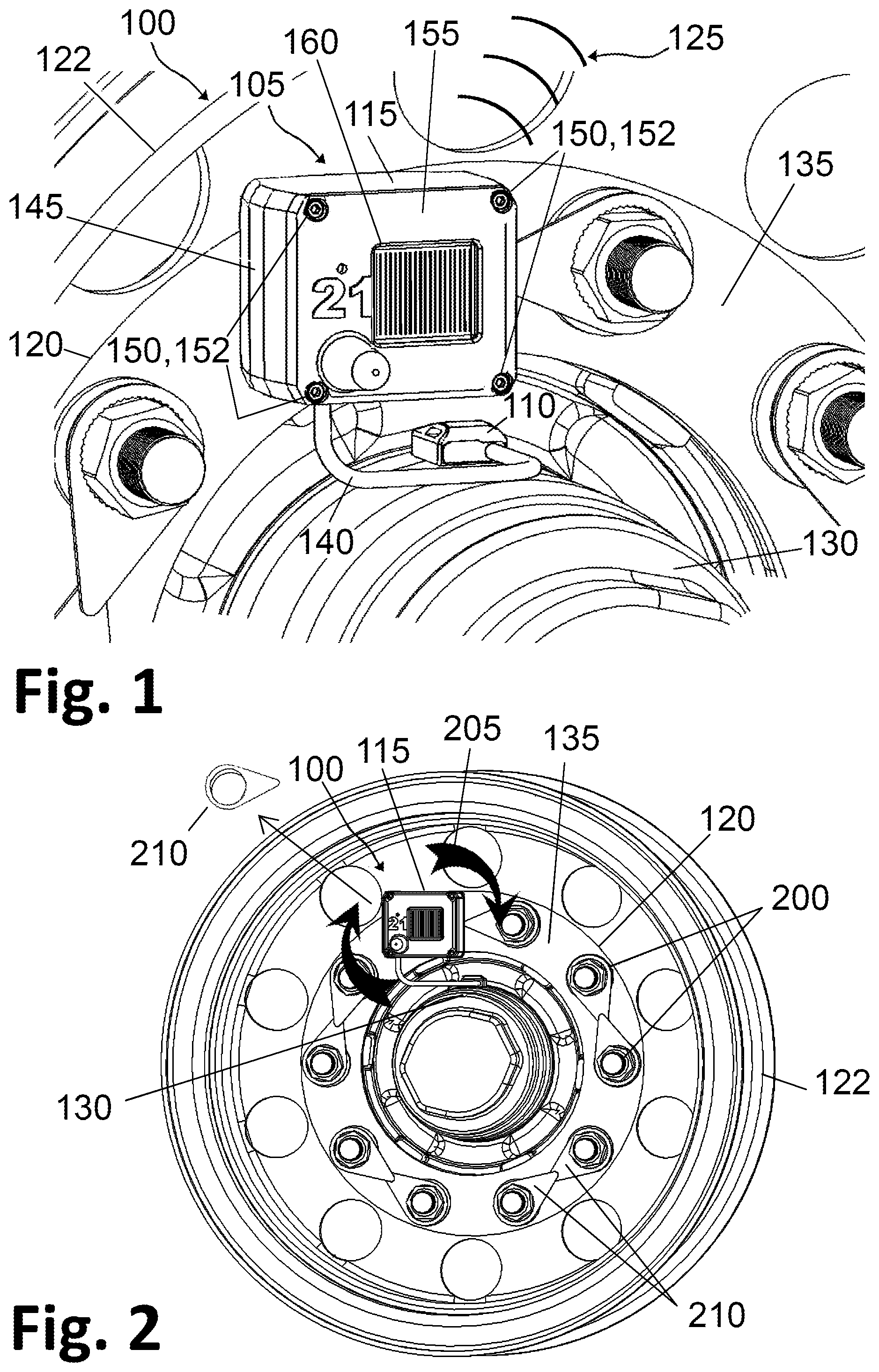 Patent US12103340 Figure 1 – Monitoring device for a vehicle, warning device for a vehicle, warning system and method for operating a monitoring device