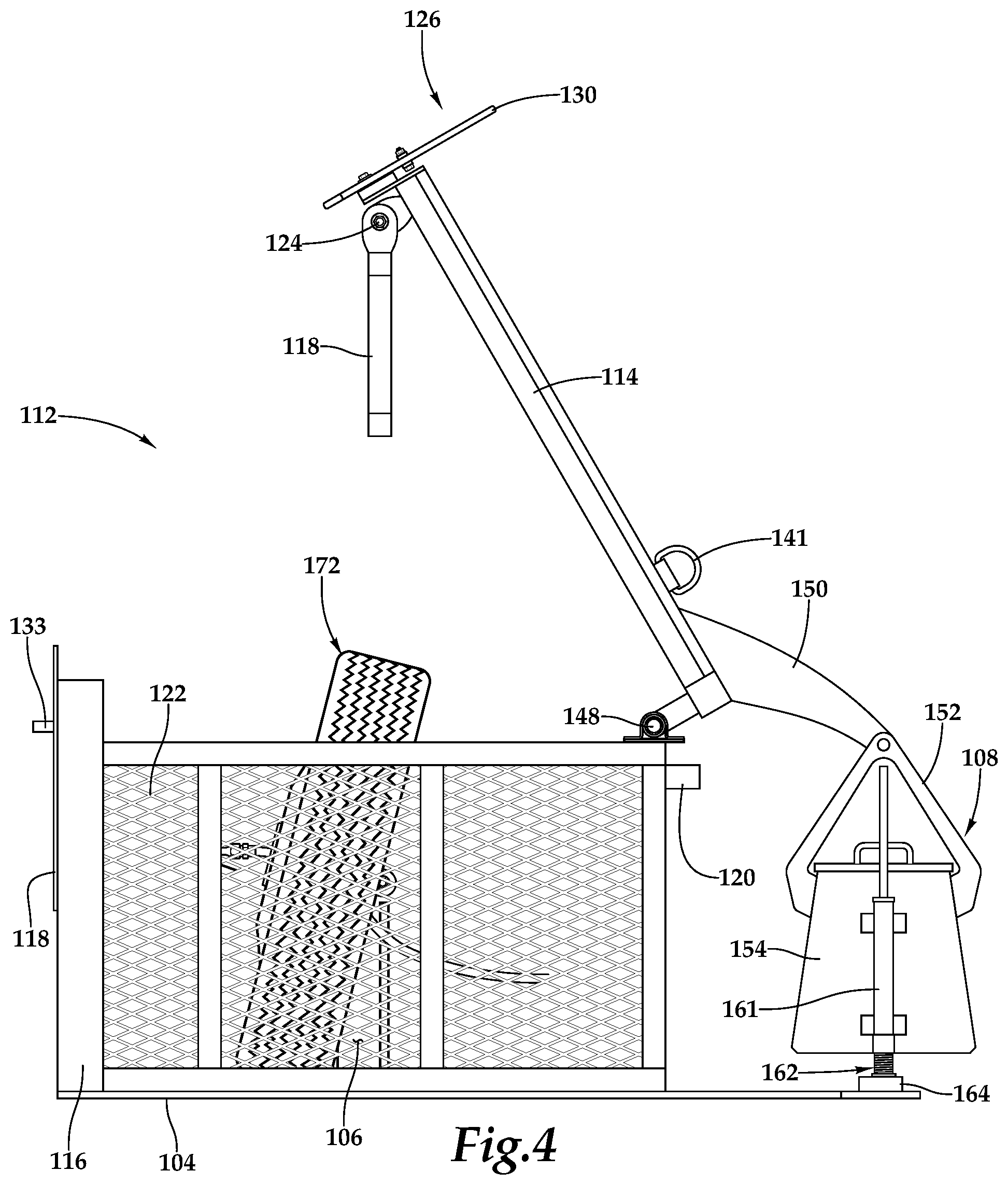 Patent US12103341 Figure 3 – Tire servicing cage