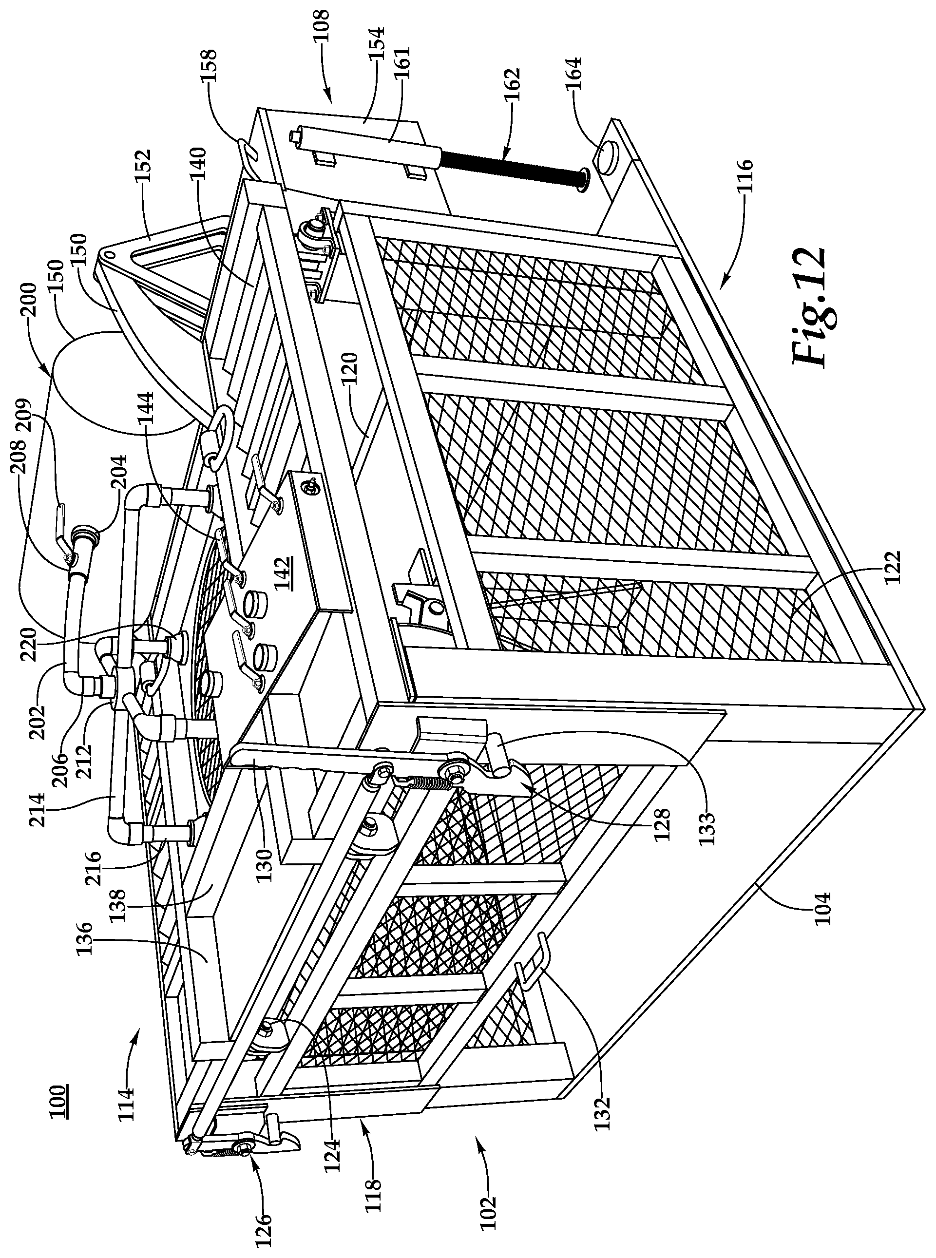 Patent US12103341 Figure 7 – Tire servicing cage