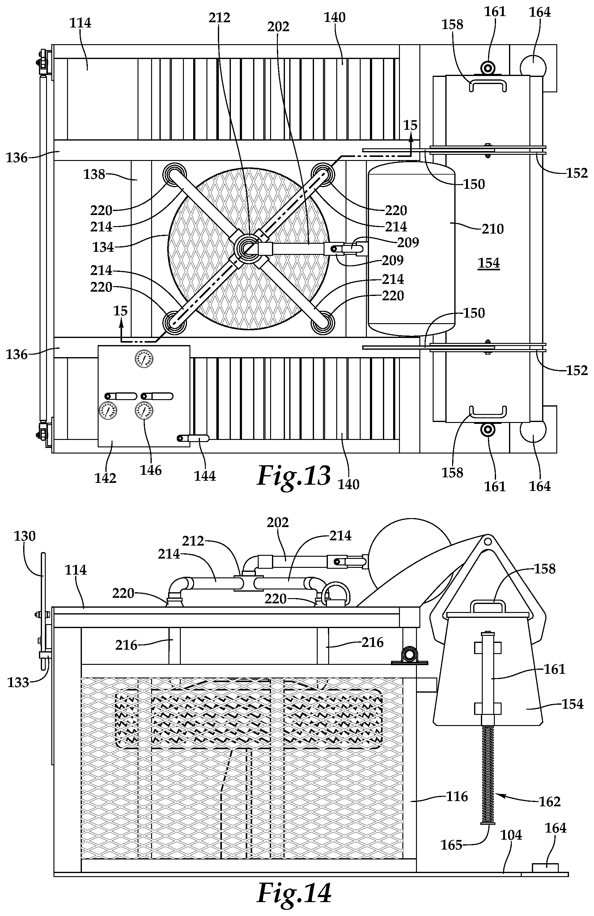 Patent US12103341 Figure 8 – Tire servicing cage
