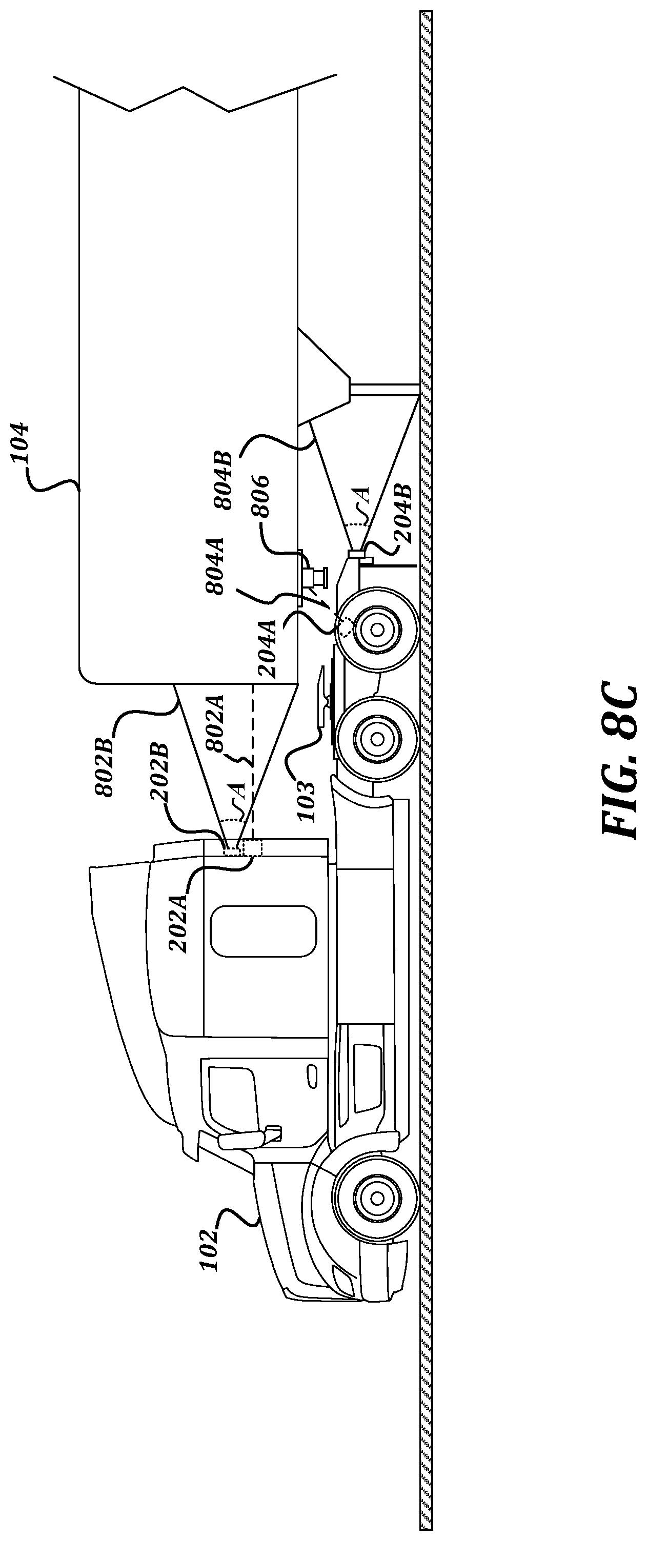 Patent US12103342 Figure 12 – Autonomous detection of and backing to trailer kingpin