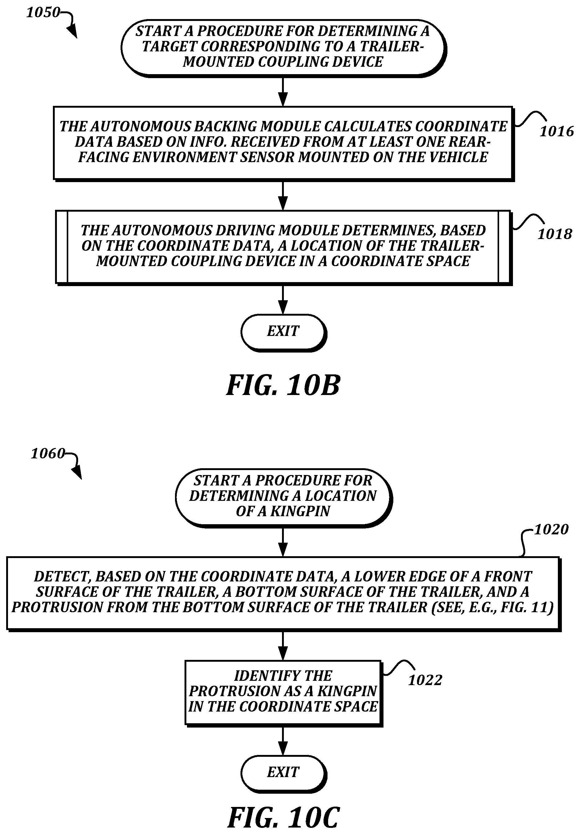 Patent US12103342 Figure 17 – Autonomous detection of and backing to trailer kingpin