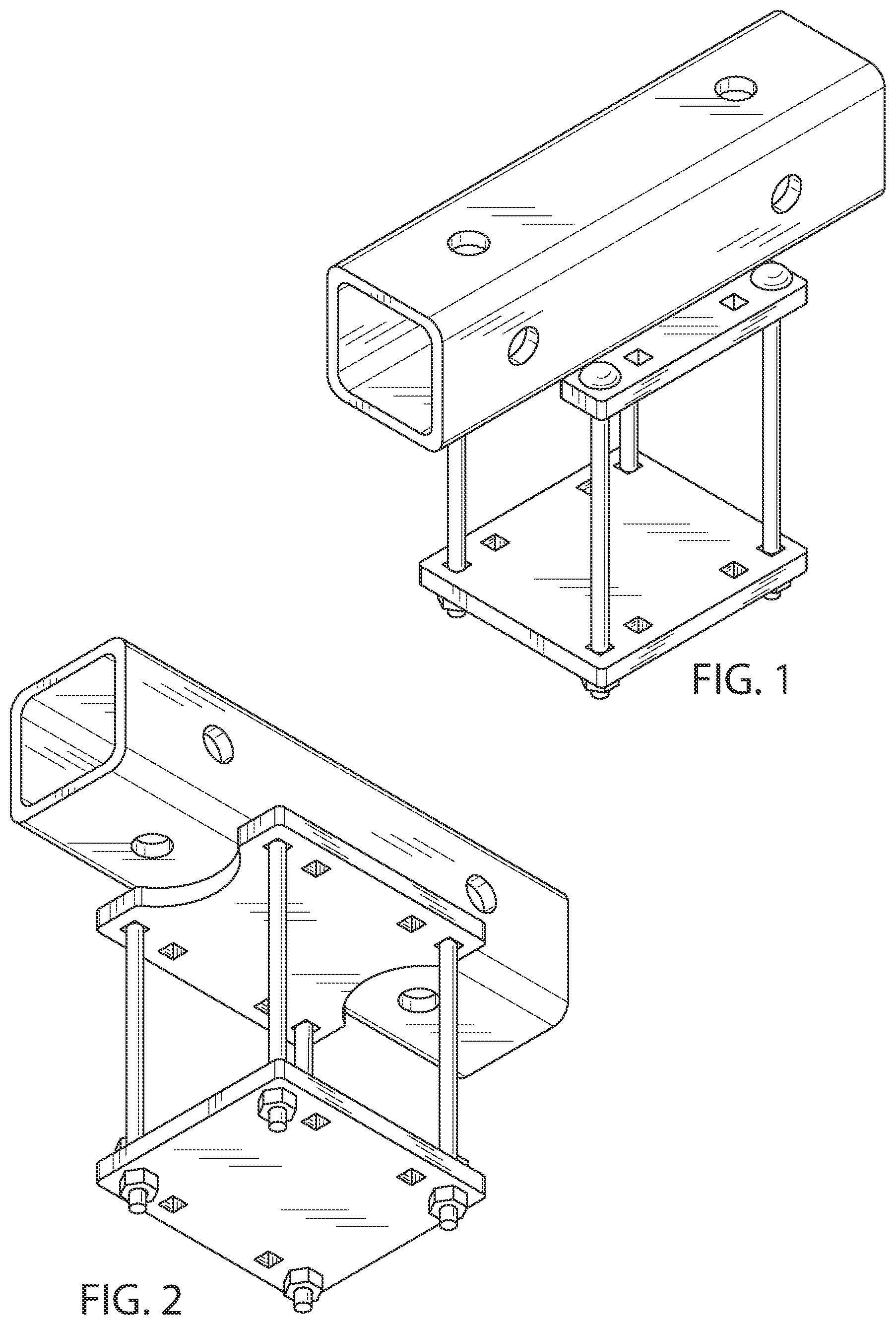 Patent US12103343 Figure 1 – Hitch mount assembly