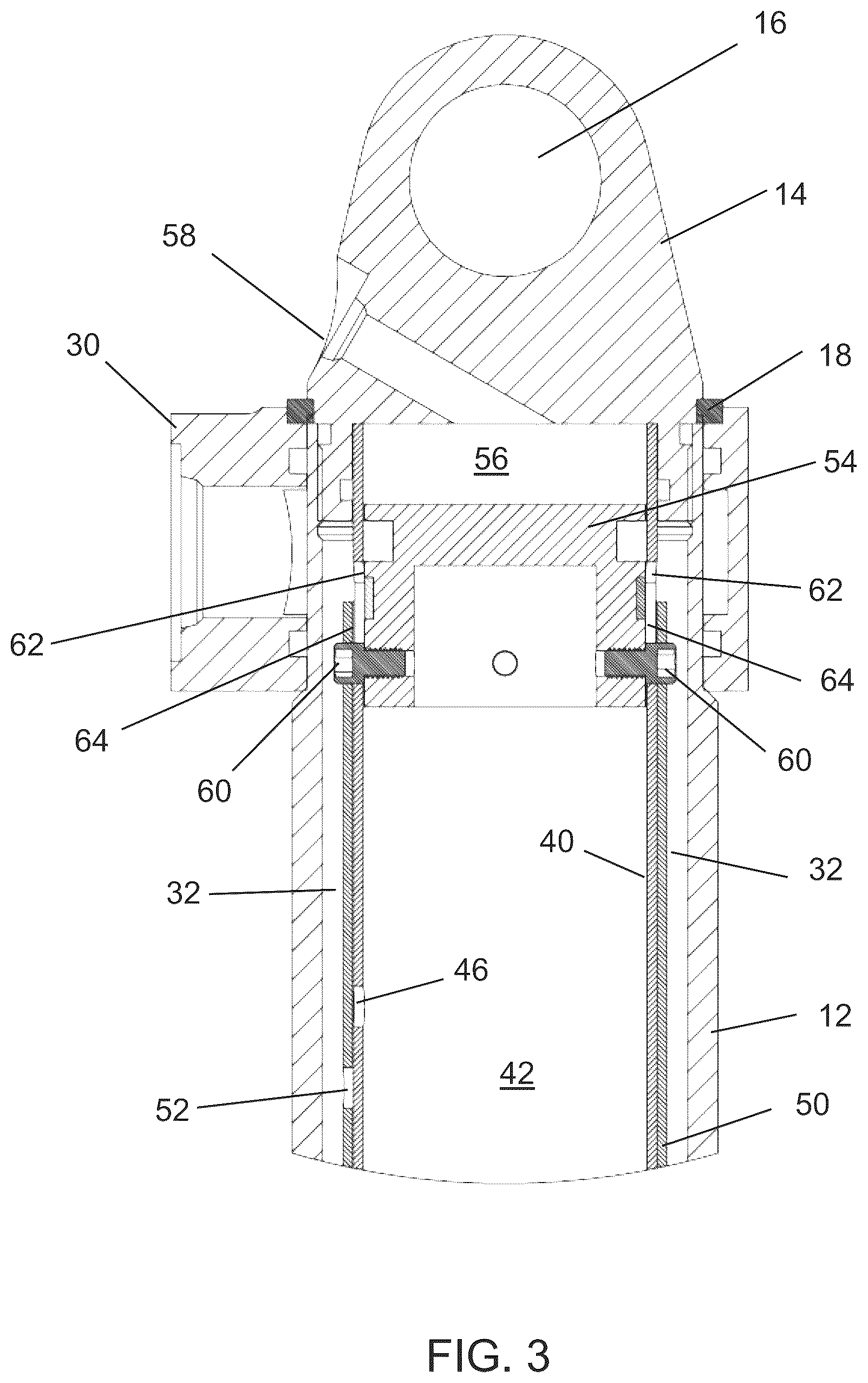 Patent US12103344 Figure 3 – Control coil over internal bypass damper for automotive suspensions