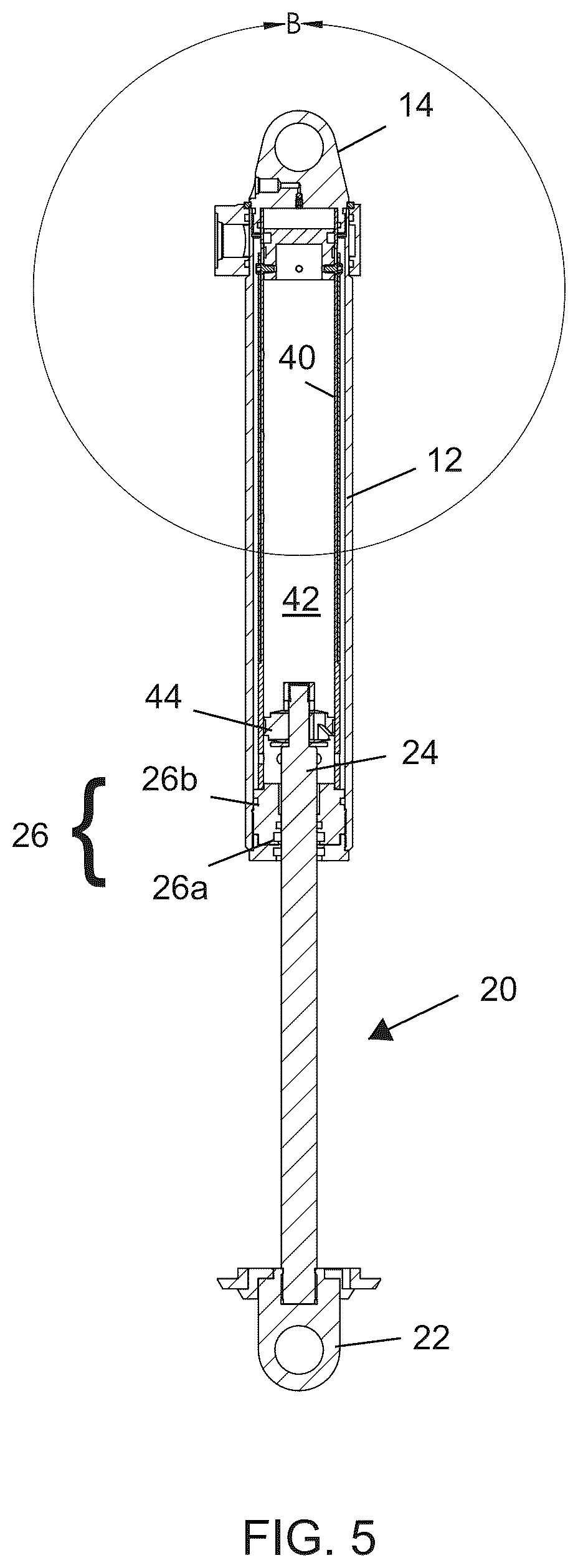 Patent US12103344 Figure 5 – Control coil over internal bypass damper for automotive suspensions