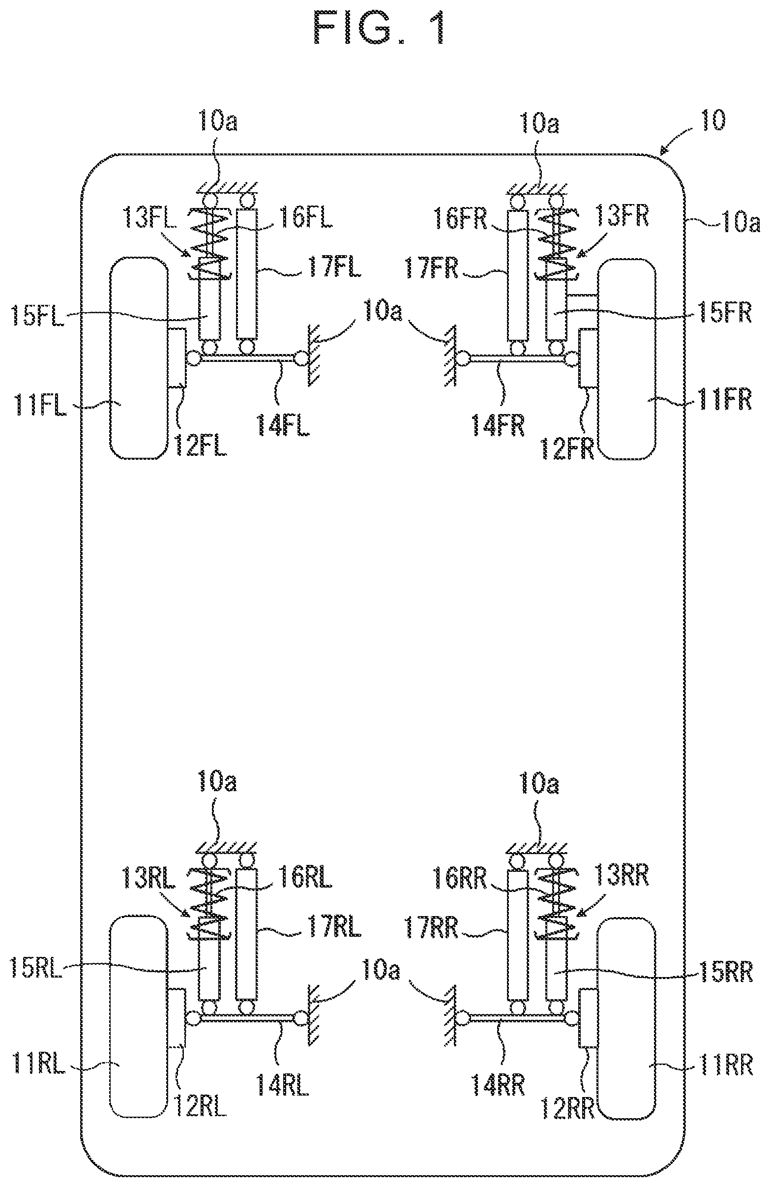 Patent US12103347 Figure 1 – Damping control device and damping control method for vehicle