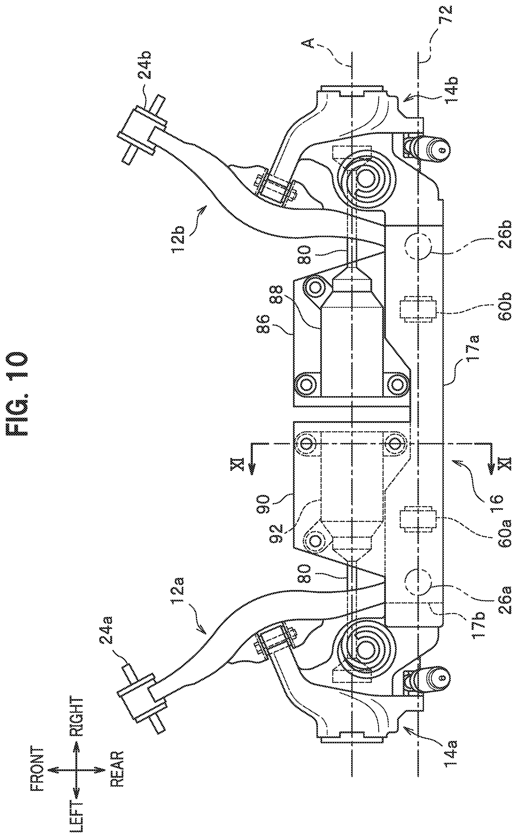 Patent US12103351 Figure 10 – Rear suspension structure