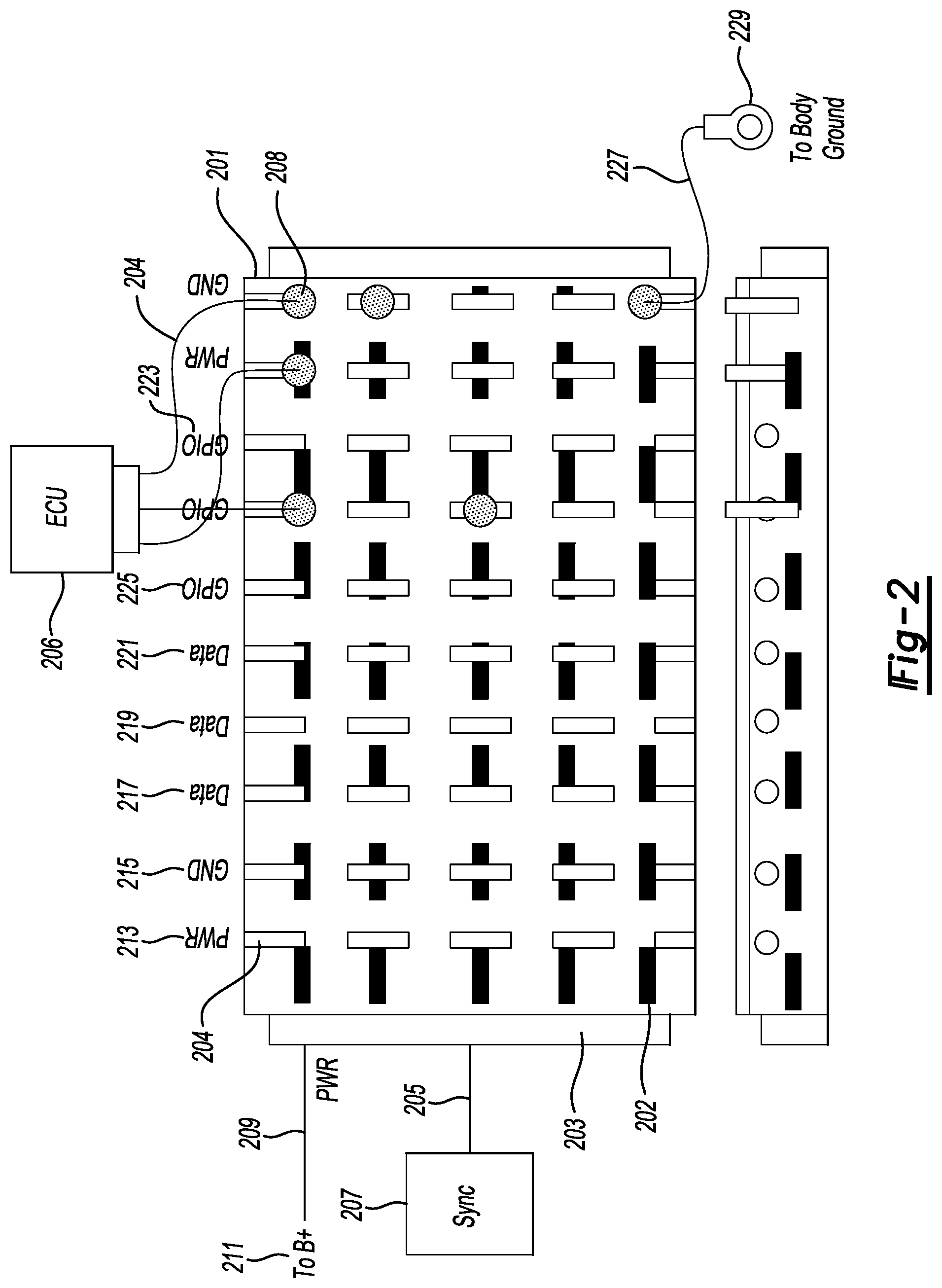 Patent US12103355 Figure 2 – Adaptive integrated vehicle wire and signal transport system