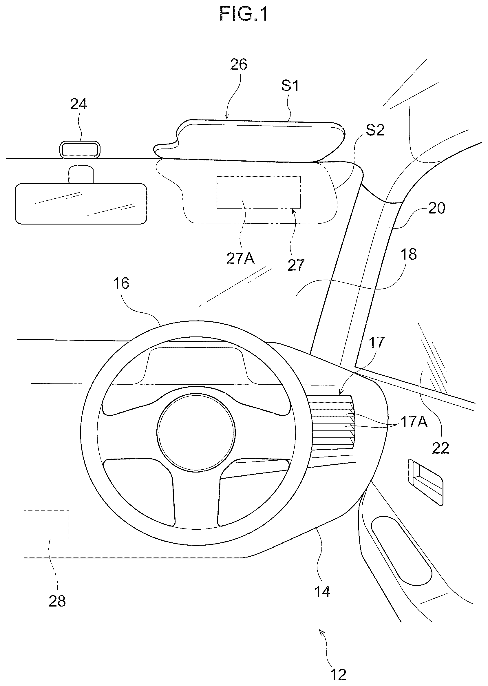 Patent US12103356 Figure 1 – Vehicle air conditioning controller, storage medium and air conditioning control method