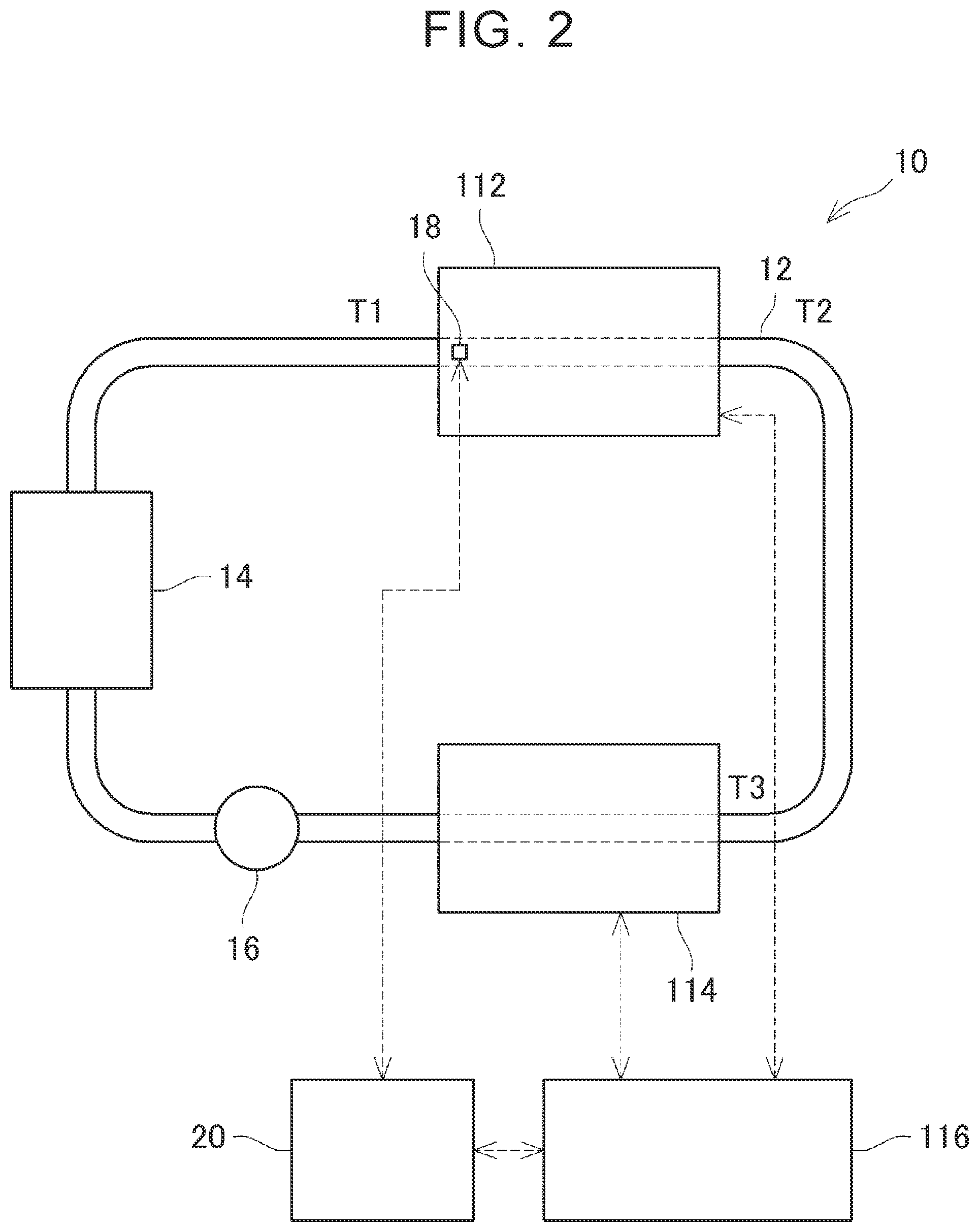 Patent US12103357 Figure 2 – Control device for cooling system