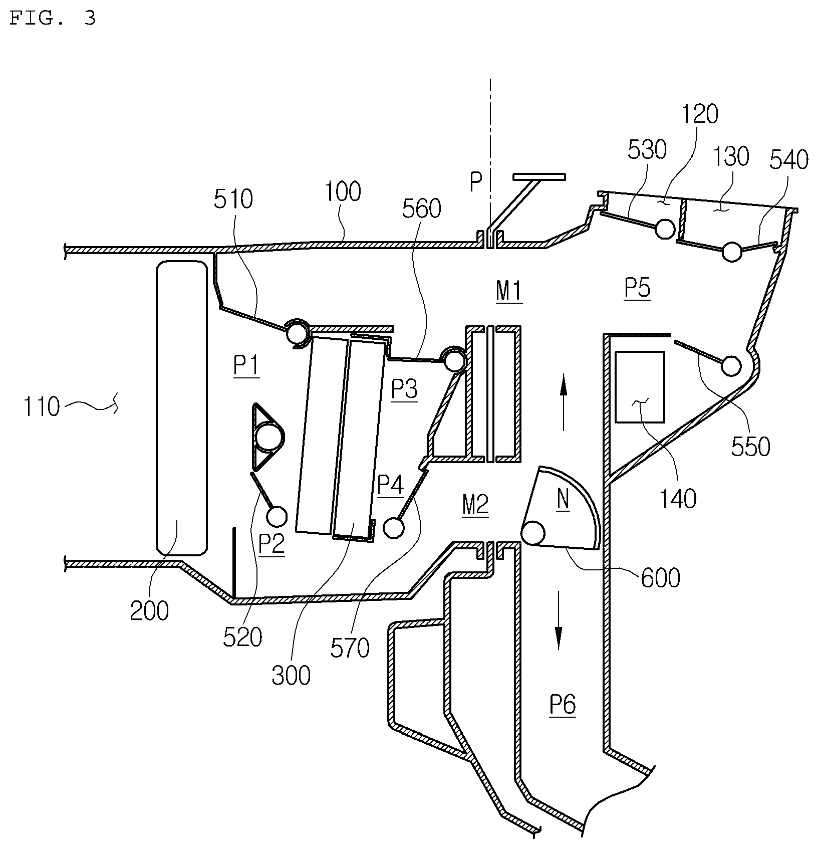 Patent US12103358 Figure 3 – Vehicle air conditioner