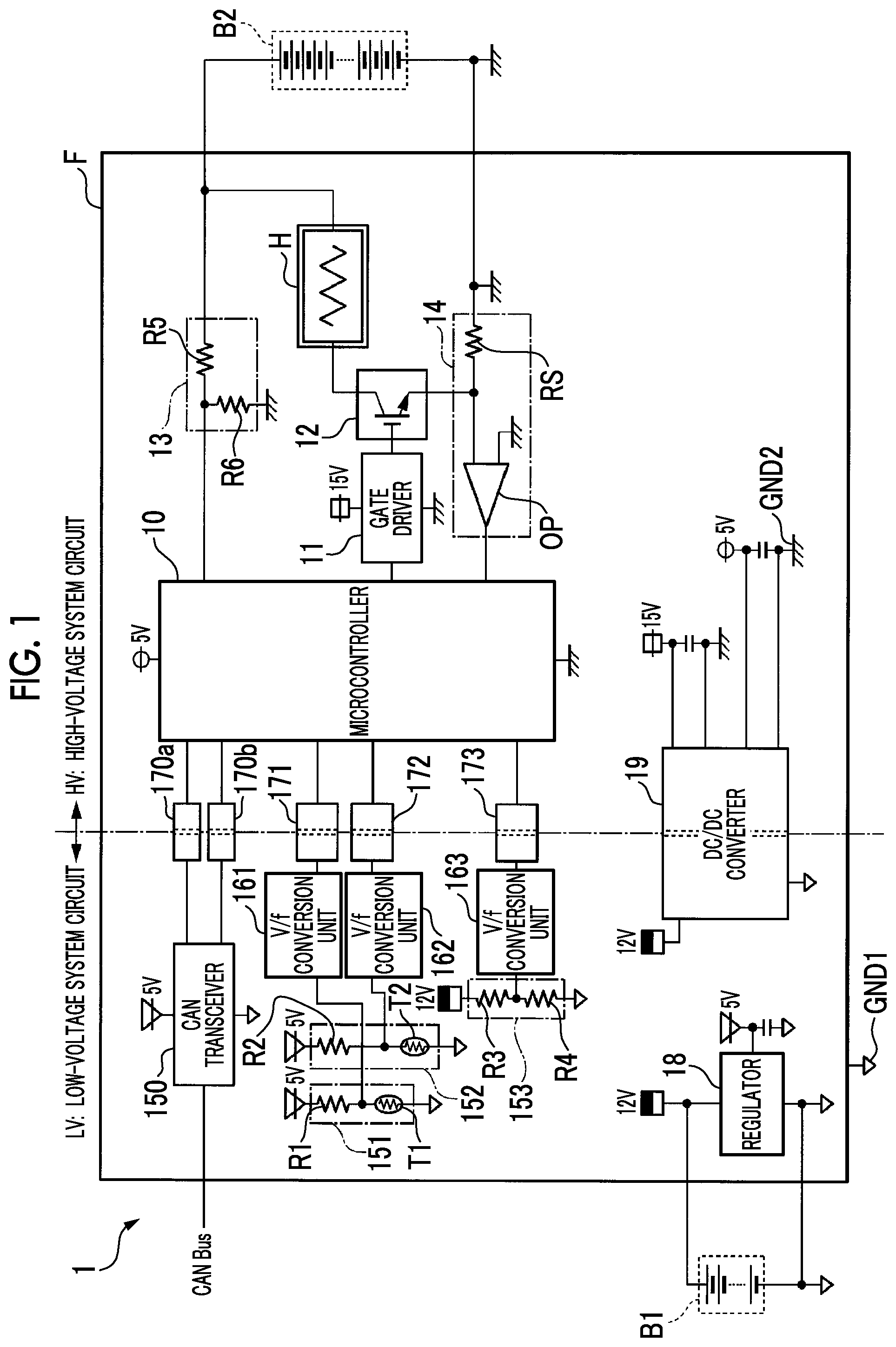 Patent US12103360 Figure 1 – Vehicle-mounted air conditioner control device, and vehicle