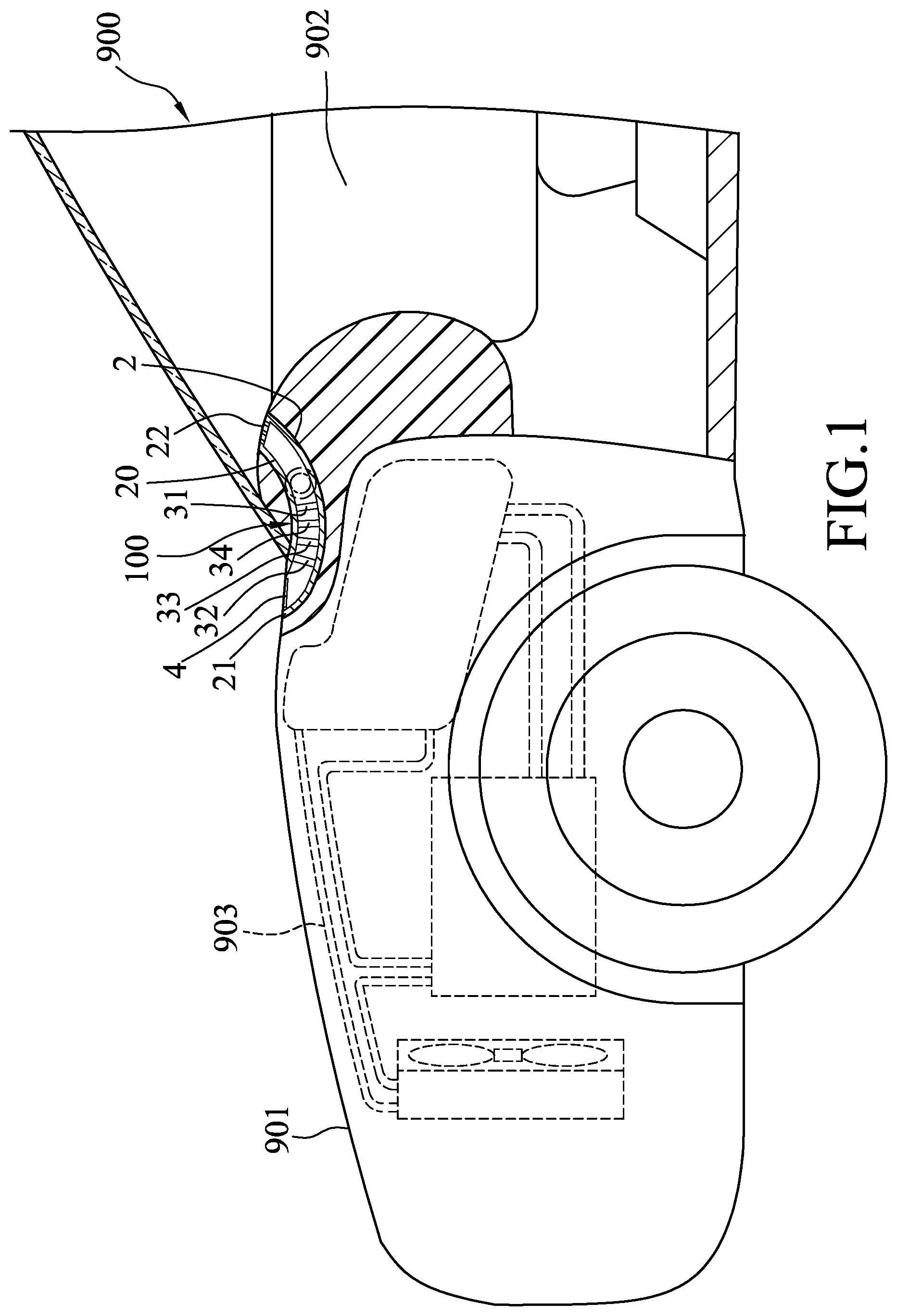 Patent US12103361 Figure 1 – Ventilation system and air condition apparatus