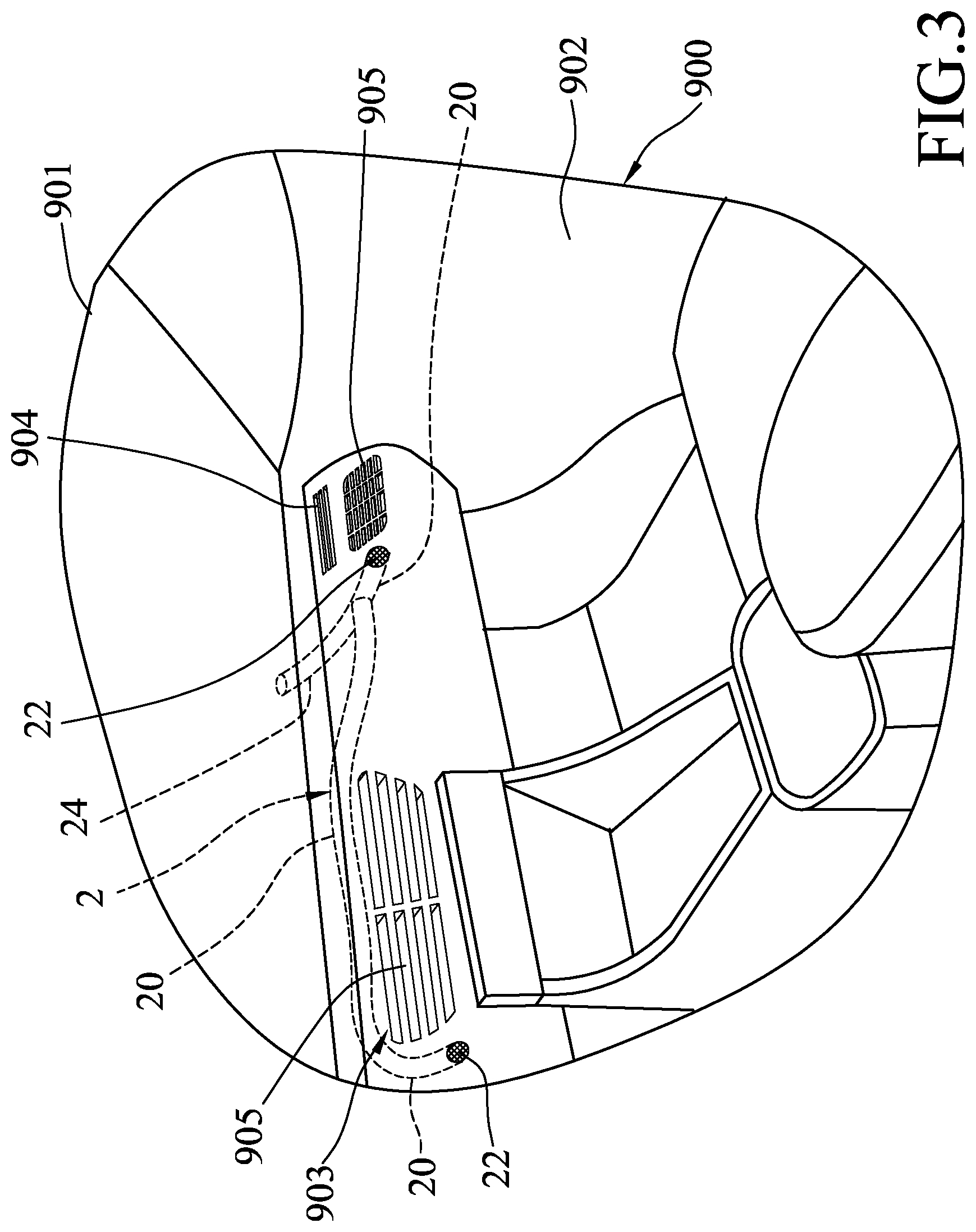 Patent US12103361 Figure 3 – Ventilation system and air condition apparatus