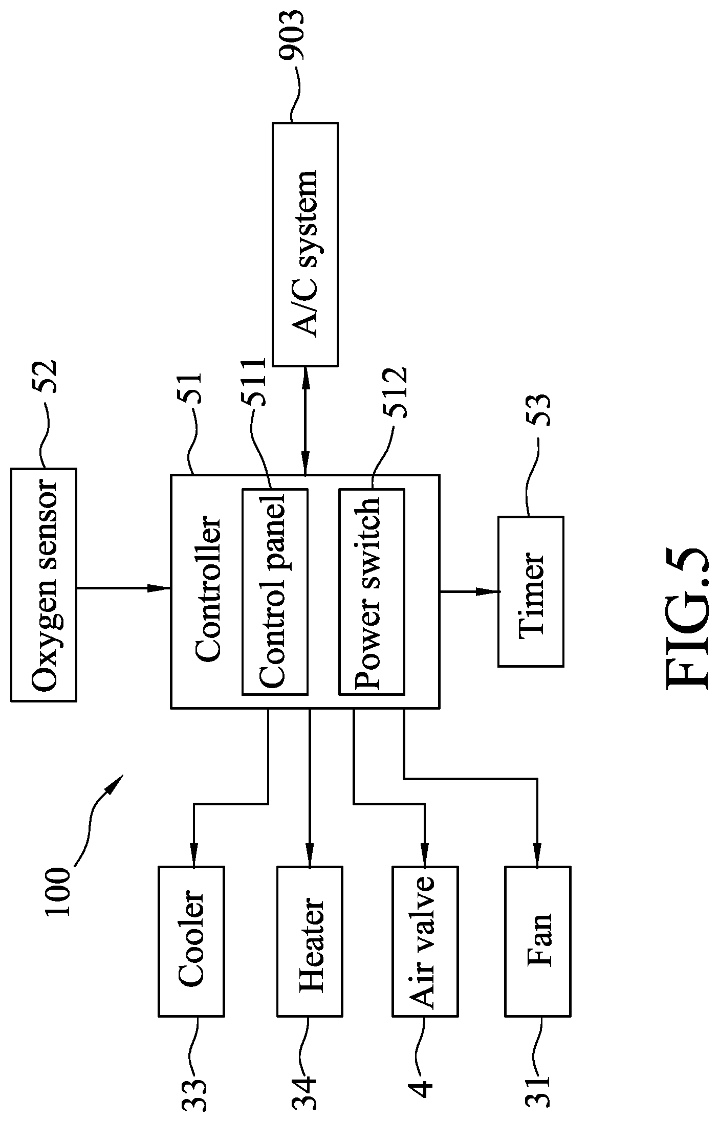 Patent US12103361 Figure 5 – Ventilation system and air condition apparatus