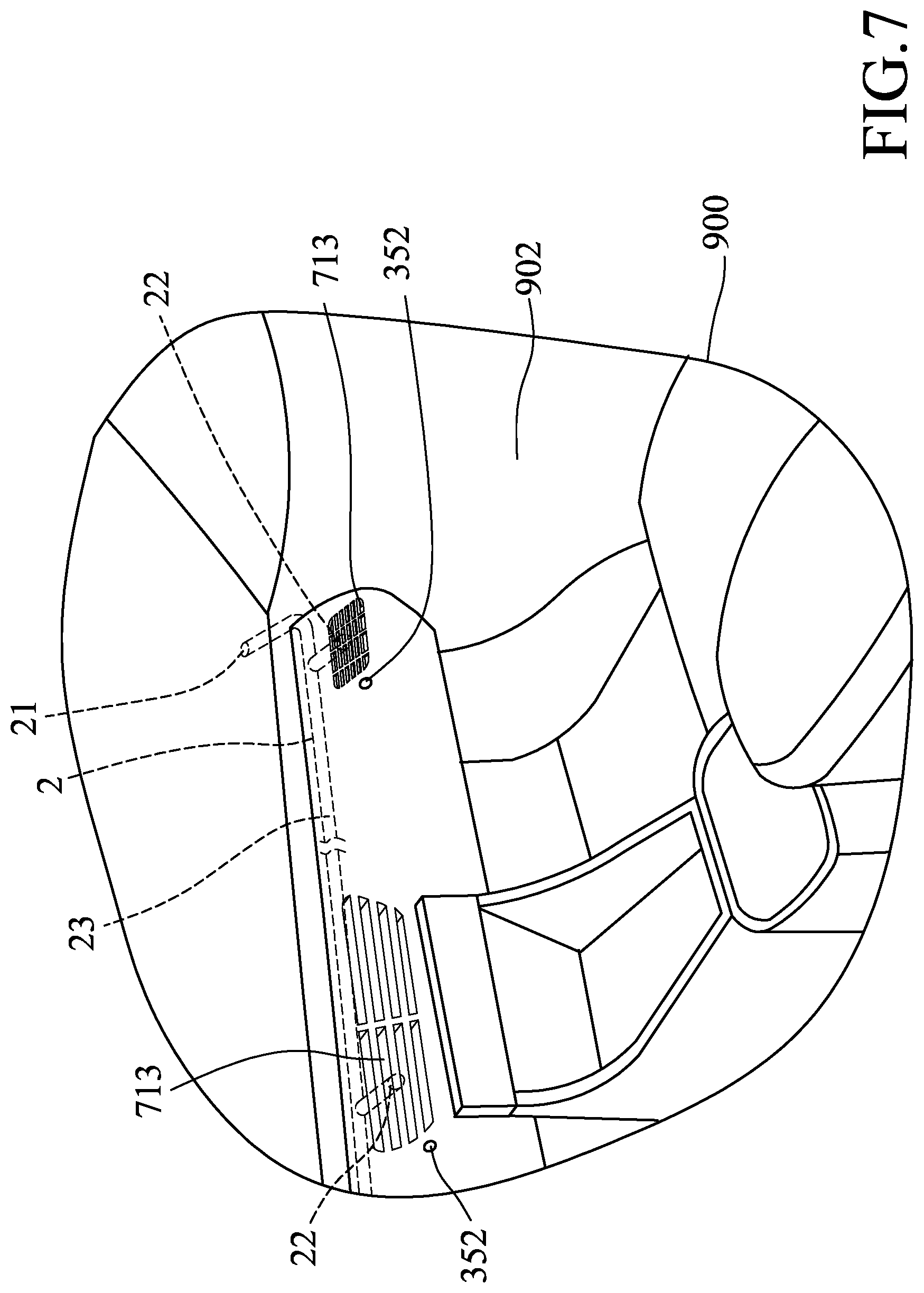 Patent US12103361 Figure 7 – Ventilation system and air condition apparatus
