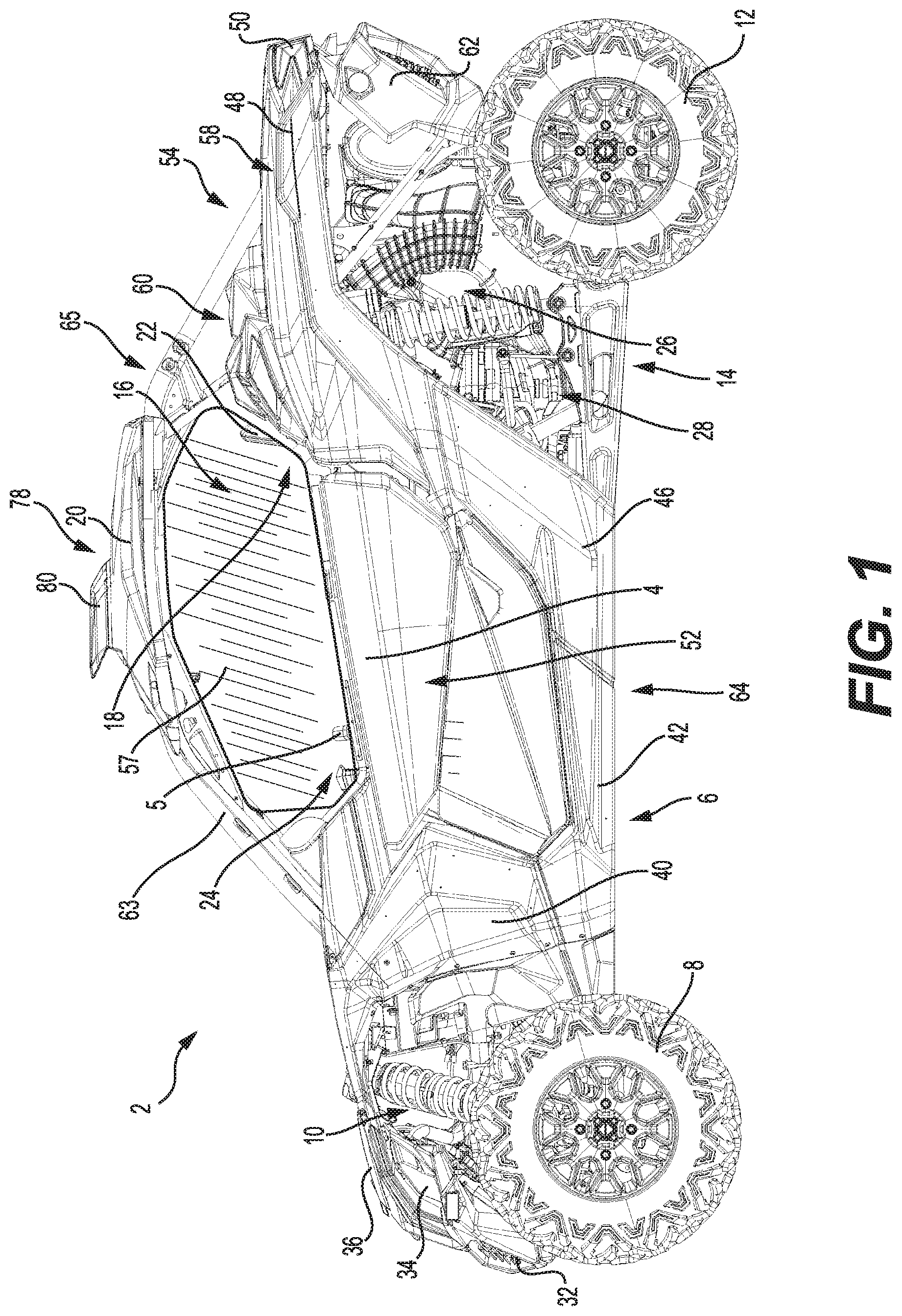 Patent US12103362 Figure 1 – Ram air vent for a vehicle