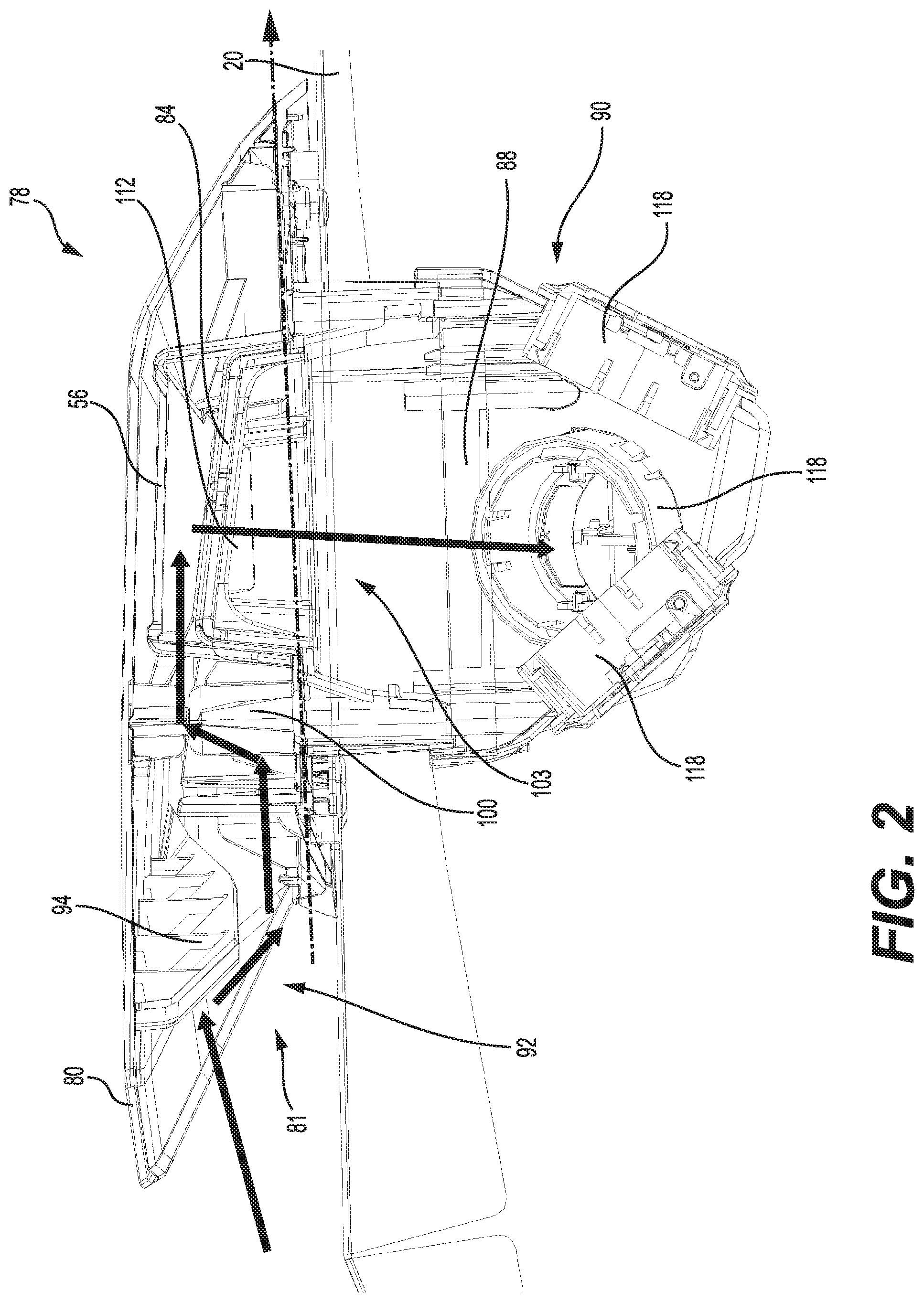 Patent US12103362 Figure 2 – Ram air vent for a vehicle