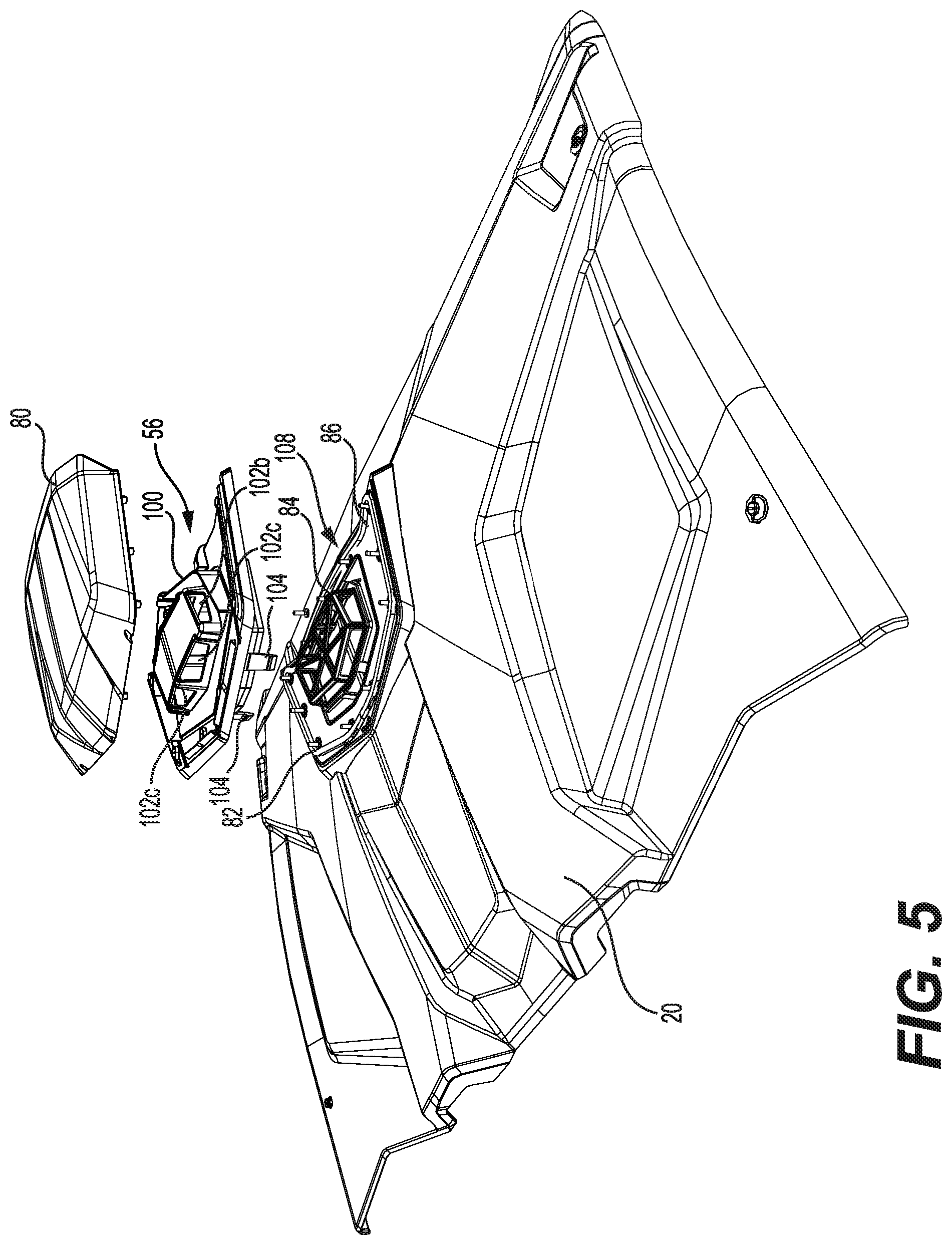 Patent US12103362 Figure 5 – Ram air vent for a vehicle