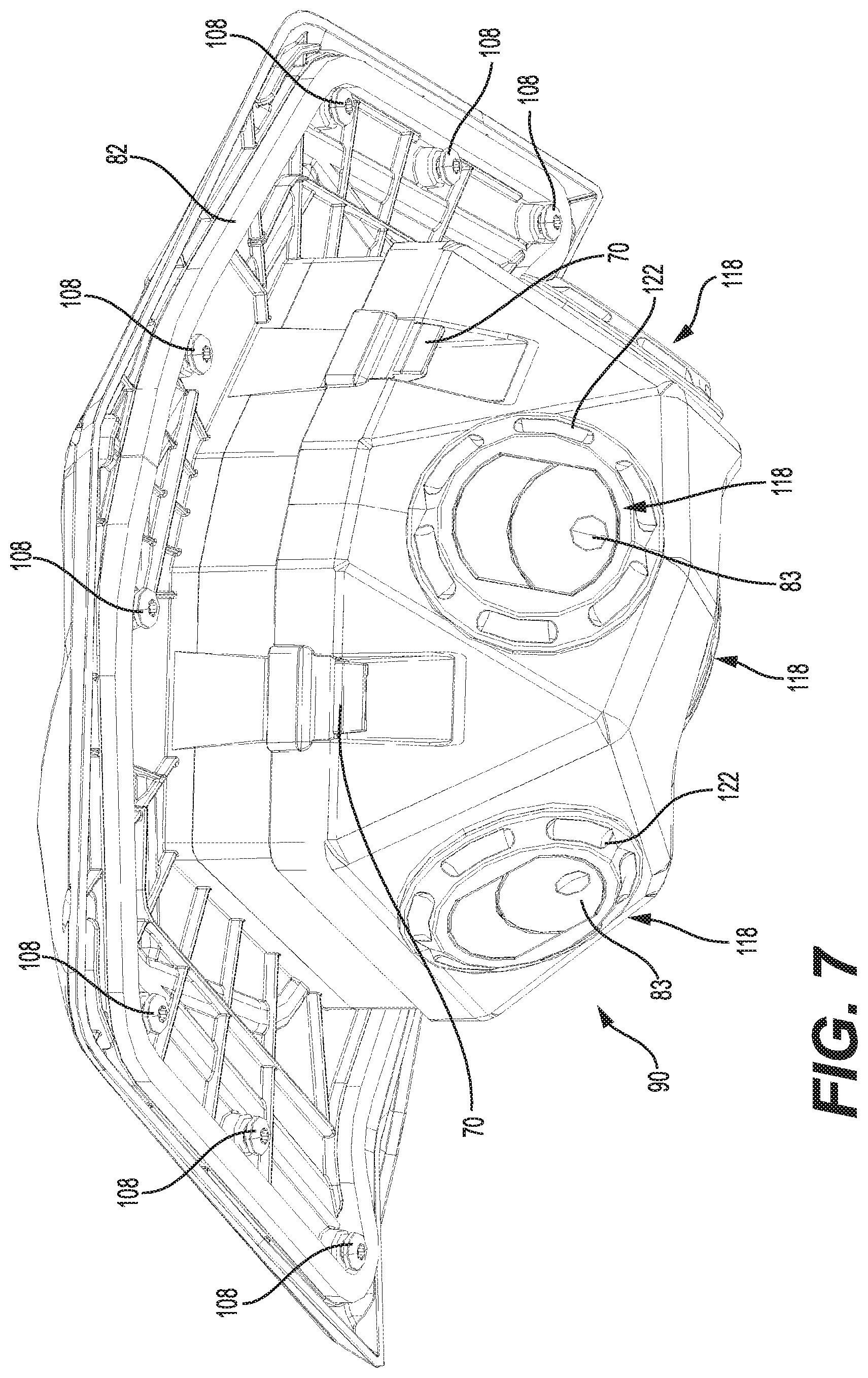 Patent US12103362 Figure 7 – Ram air vent for a vehicle