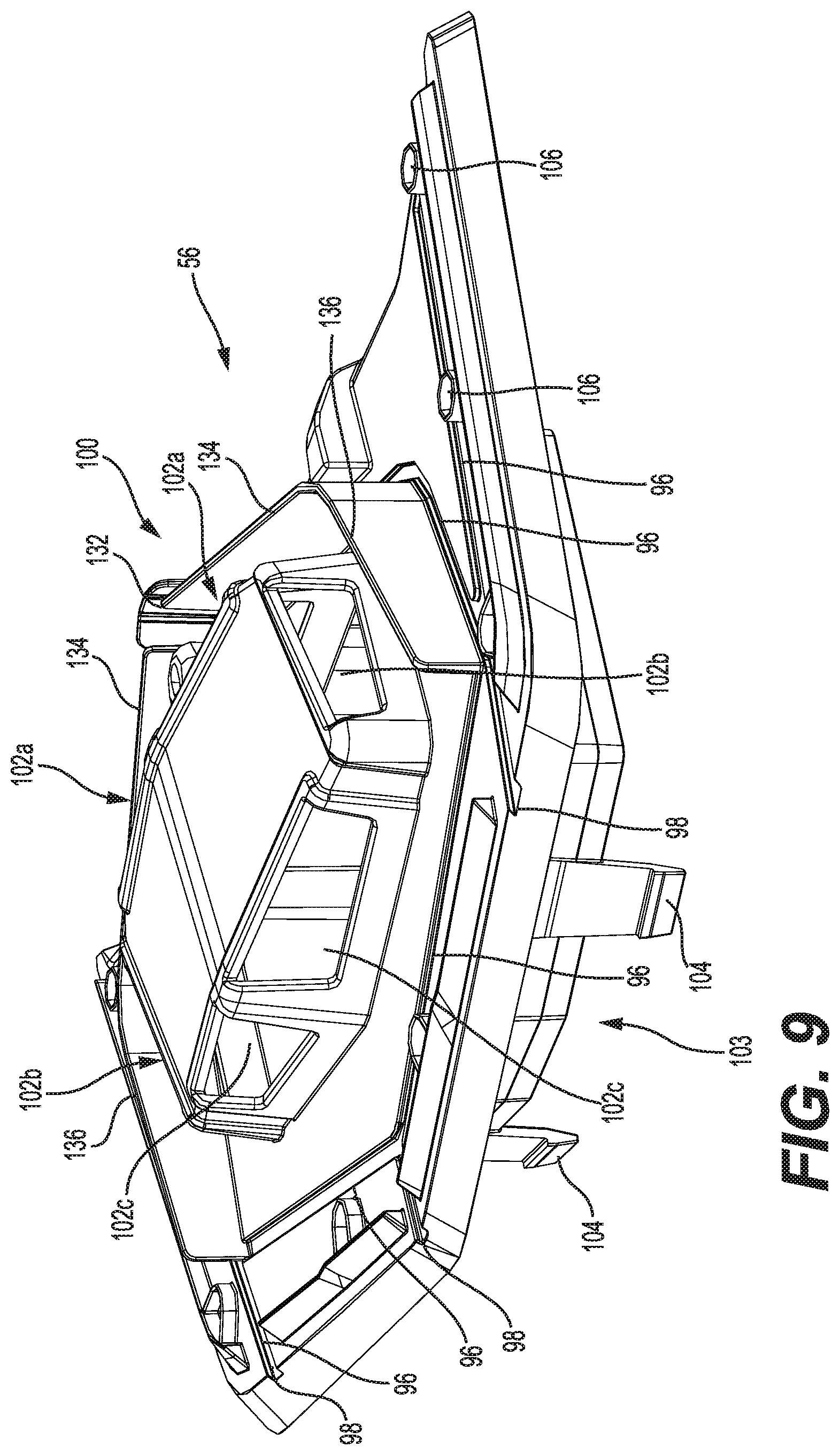 Patent US12103362 Figure 9 – Ram air vent for a vehicle